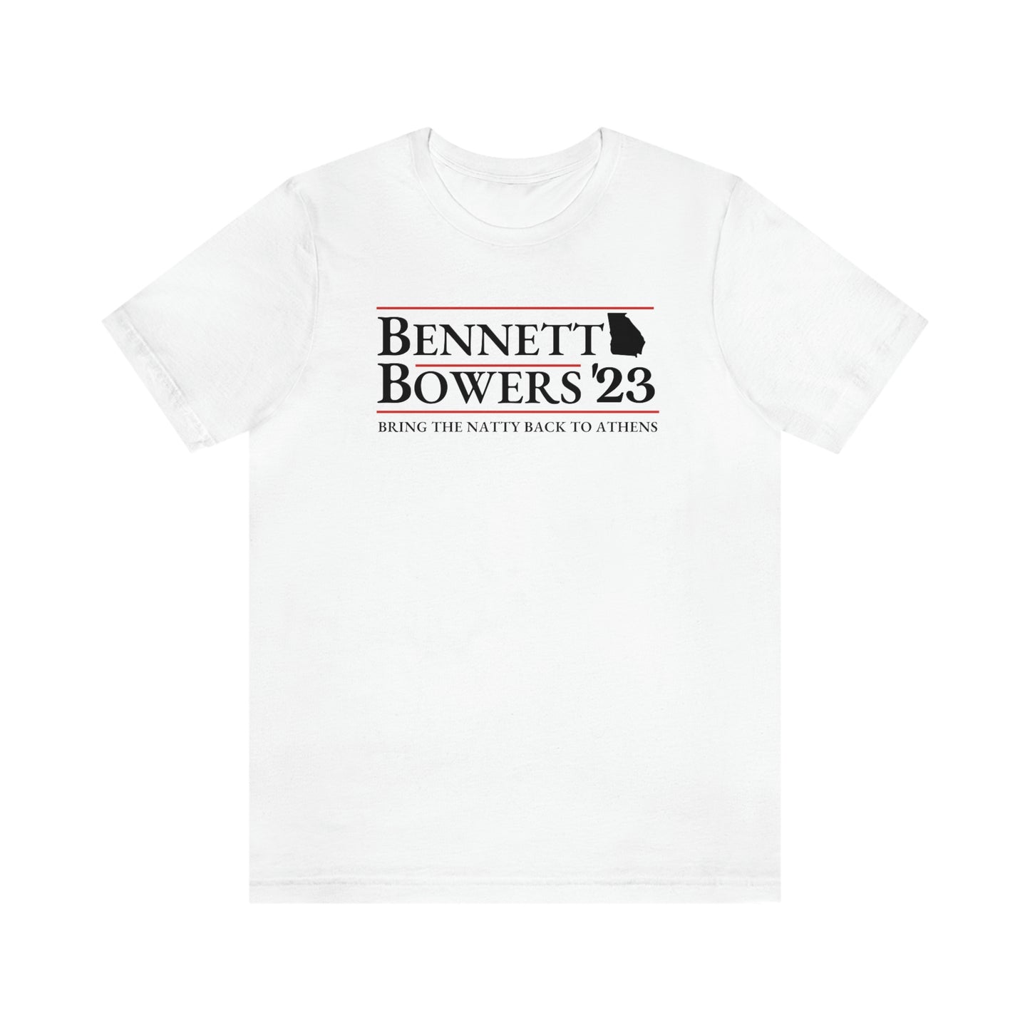 UGA Football Bennett/Bowers Bring the Natty back to Athens 2023 Unisex Jersey Short Sleeve Tee