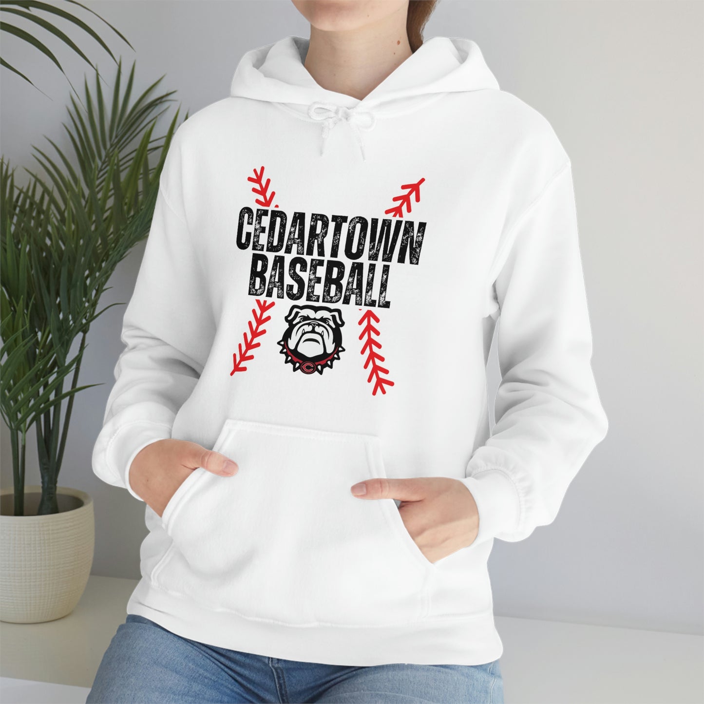 Cedartown Baseball Gildan 18500 Unisex Heavy Blend Hooded Sweatshirt with Pockets