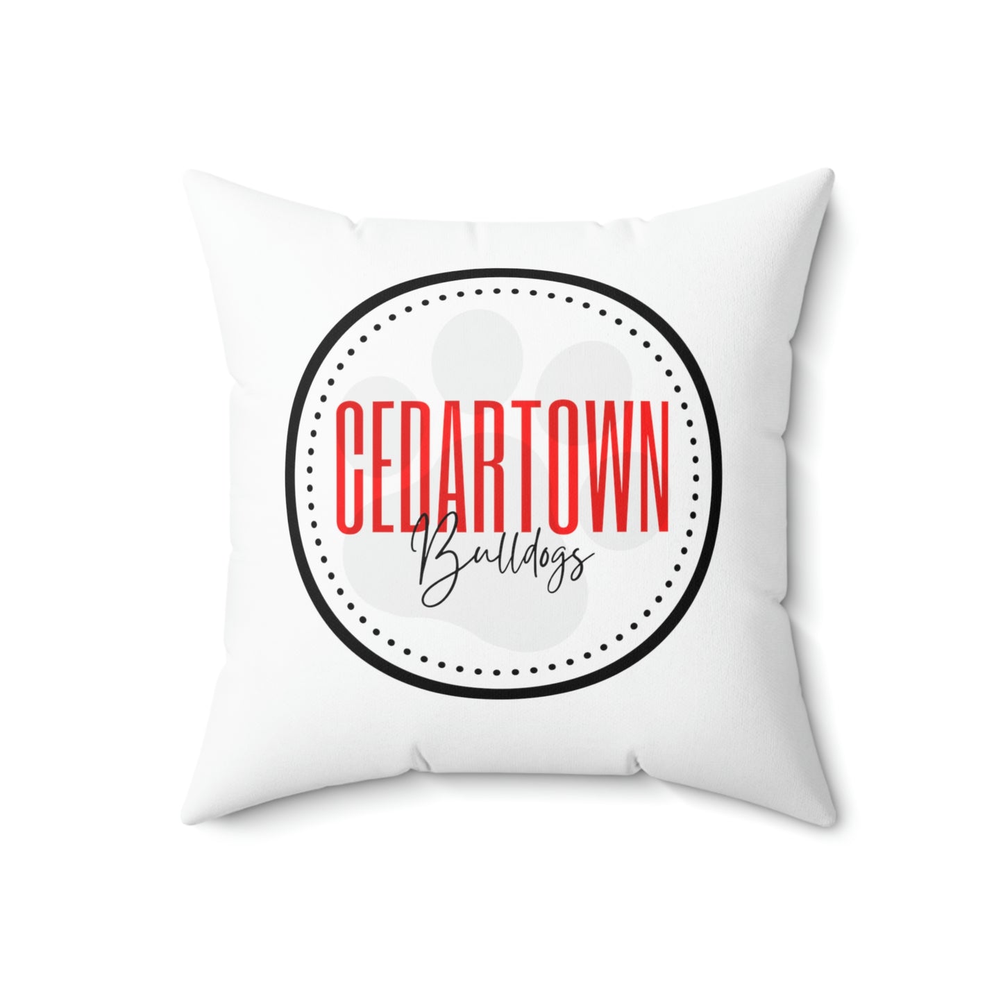 Cedartown Bulldog Square Pillow