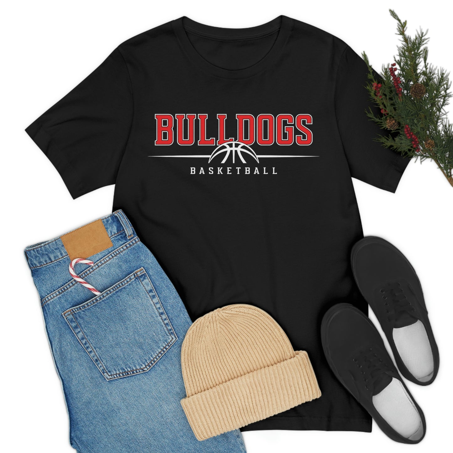 Bulldog Basketball Shirt Soft Style Unisex Jersey Short Sleeve Tee