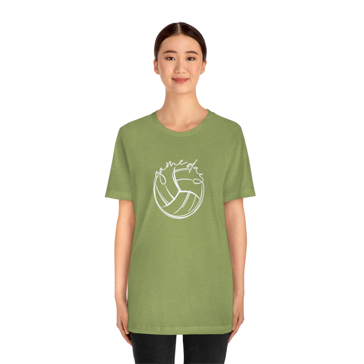 Volleyball Game Day Bella+Canvas 3001 Unisex Jersey Short Sleeve Tee