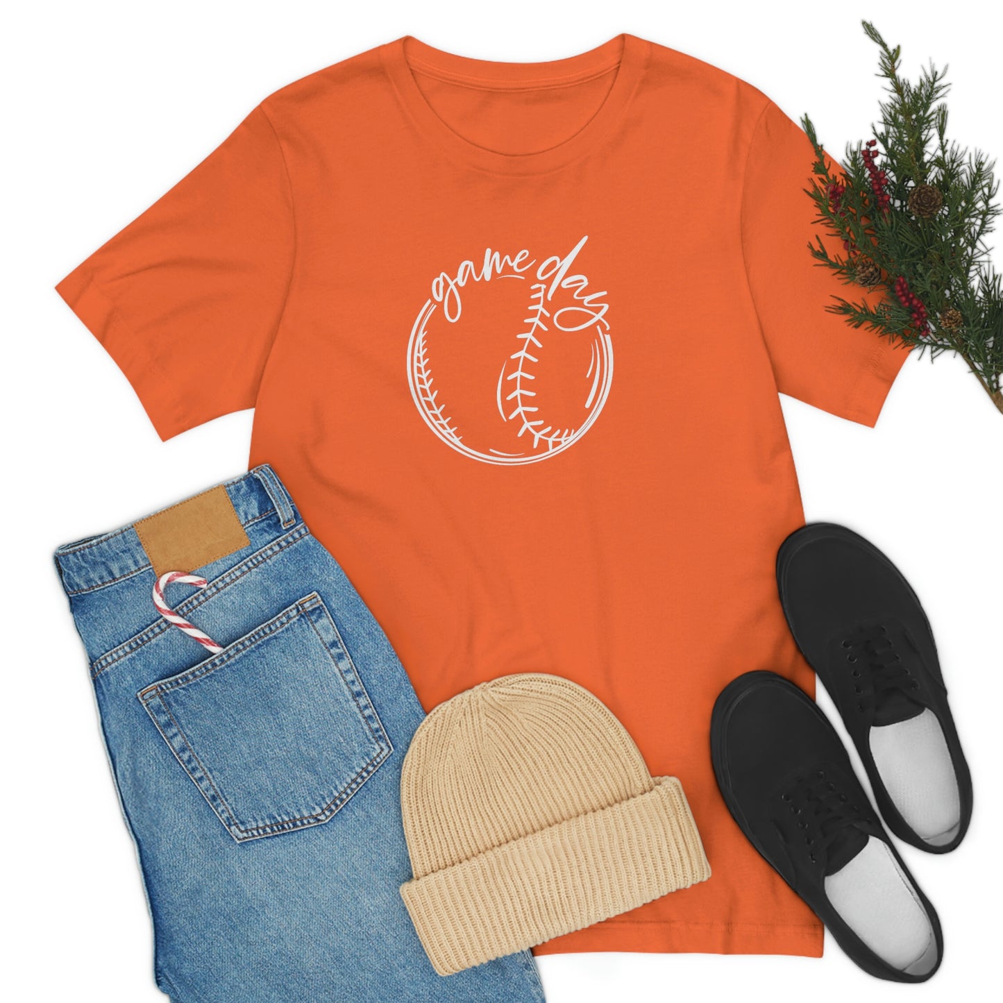 Baseball Game Day Bella+Canvas 3001 Soft style Unisex Jersey Short Sleeve Tee