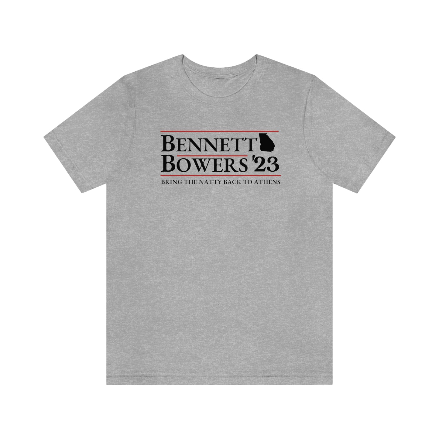 UGA Football Bennett/Bowers Bring the Natty back to Athens 2023 Unisex Jersey Short Sleeve Tee