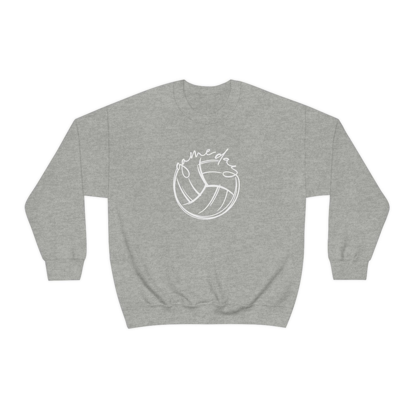 Volleyball Game Day Gildan 18000 Unisex Heavy Blend Crewneck Sweatshirt