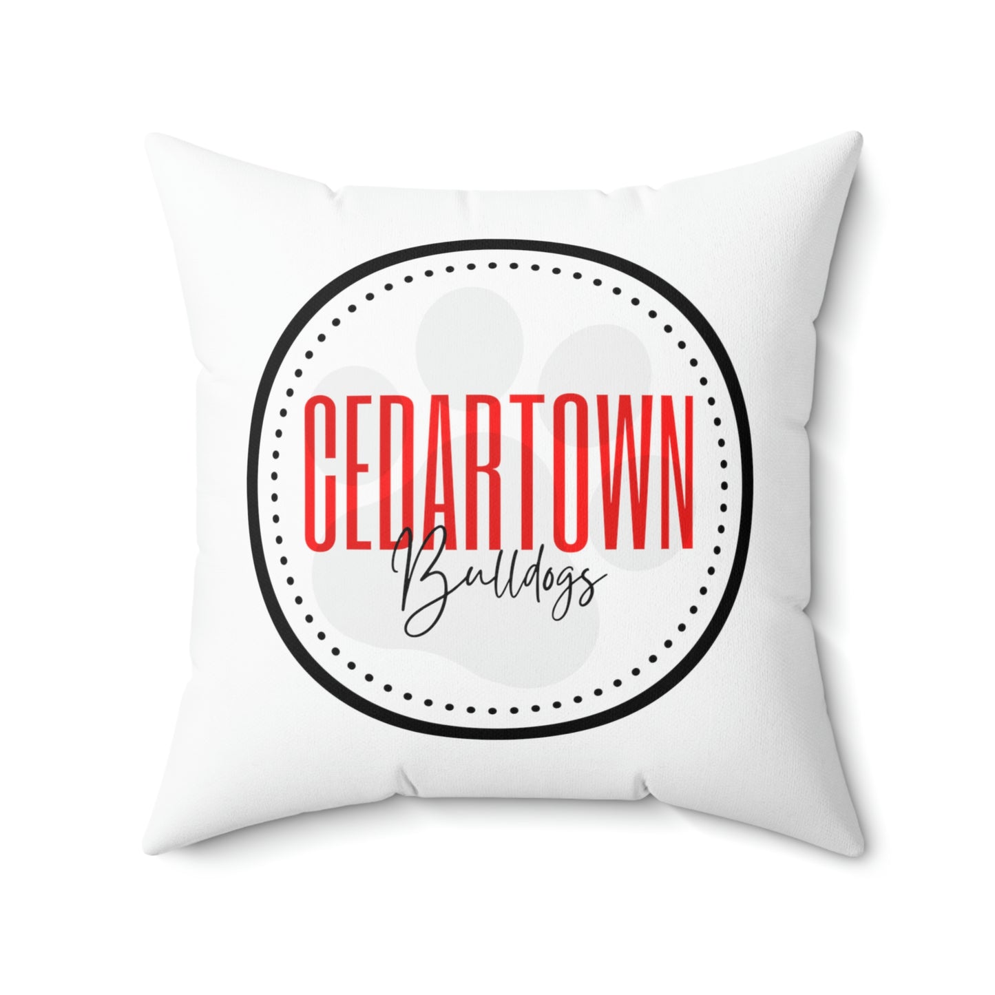 Cedartown Bulldog Square Pillow