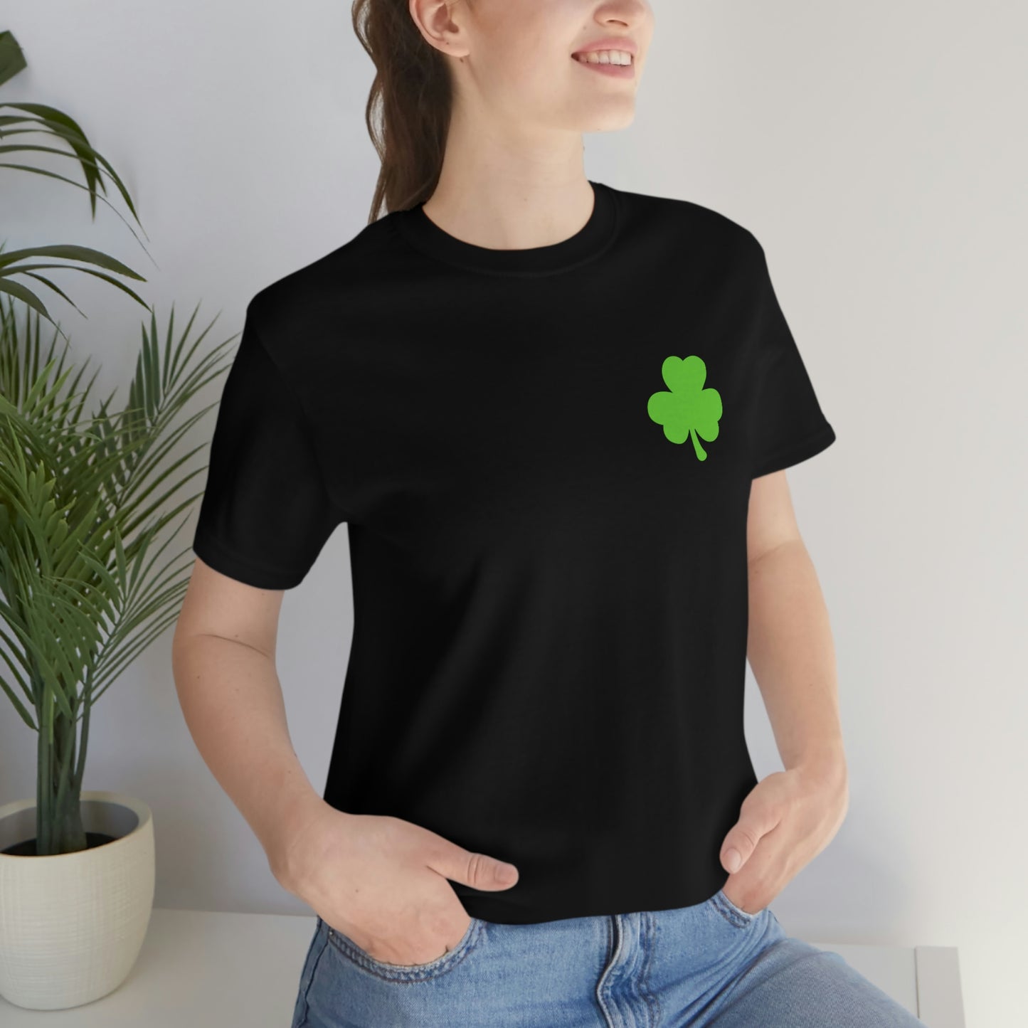 St. Patrick's Day American Flag Bella+Canvas 3001 Unisex Jersey Short Sleeve Tee