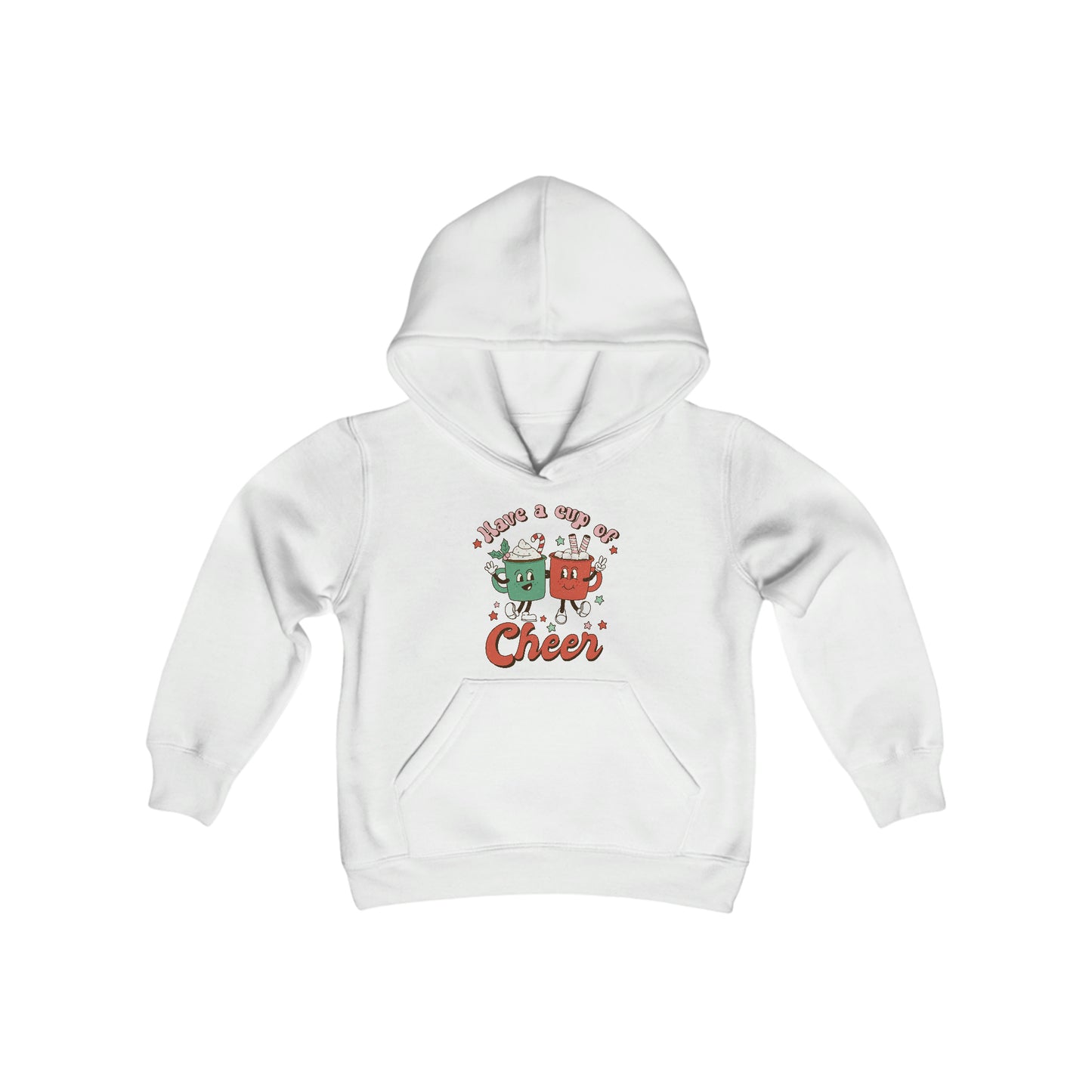 Have a cup of Cheer Christmas Hoodie Youth Heavy Blend Hooded Sweatshirt