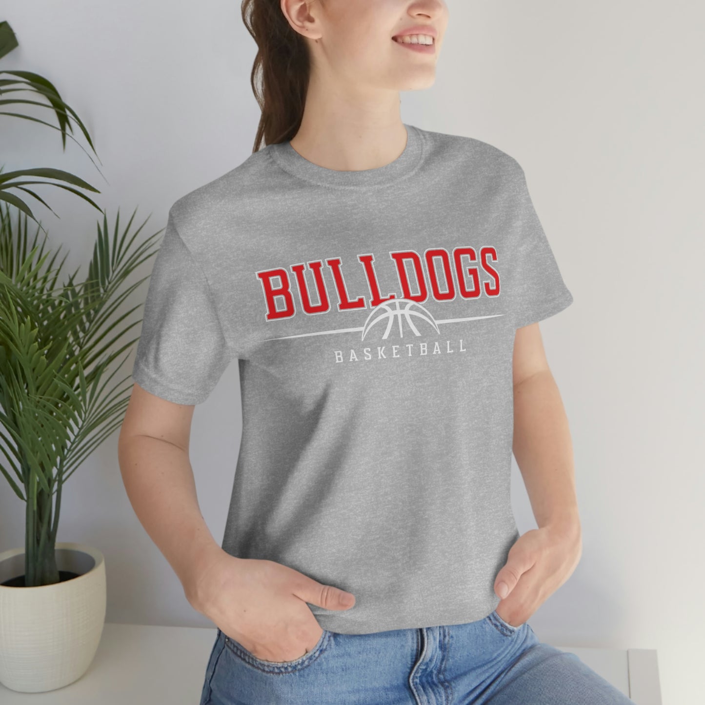 Bulldog Basketball Shirt Soft Style Unisex Jersey Short Sleeve Tee