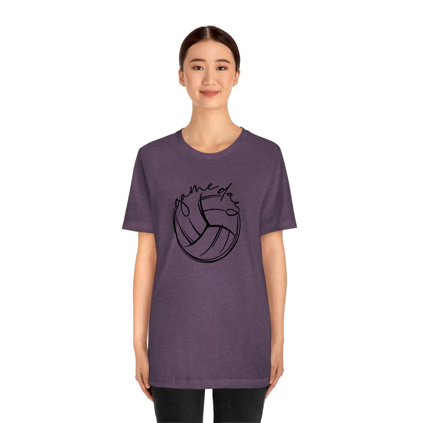 Volleyball Game Day Bella+Canvas 3001 Unisex Jersey Short Sleeve Tee