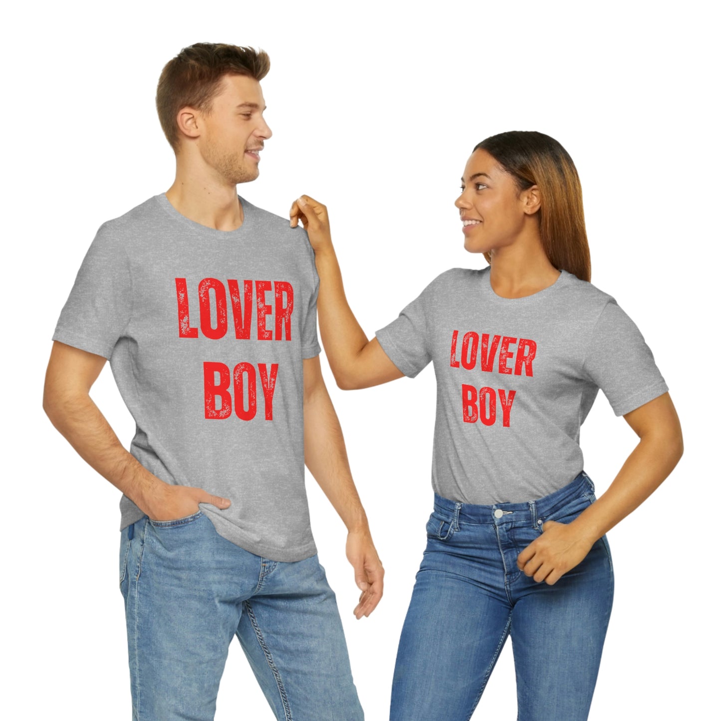 Men's Lover Boy Valentine Shirt Unisex Jersey Short Sleeve Tee