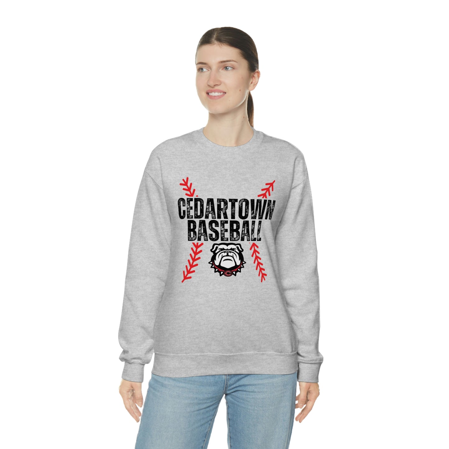 Cedartown Baseball Gildan 18000 Unisex Heavy Blend Crewneck Sweatshirt