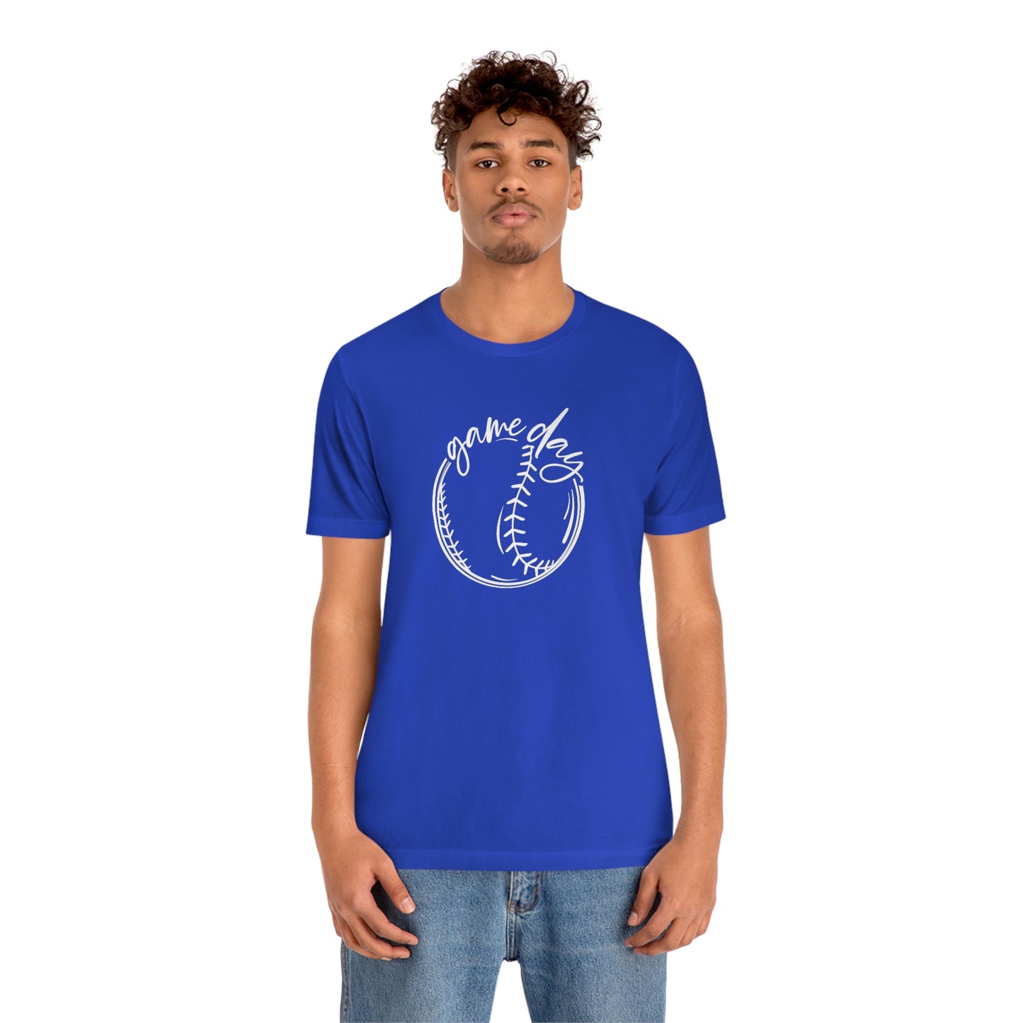 Baseball Game Day Bella+Canvas 3001 Soft style Unisex Jersey Short Sleeve Tee