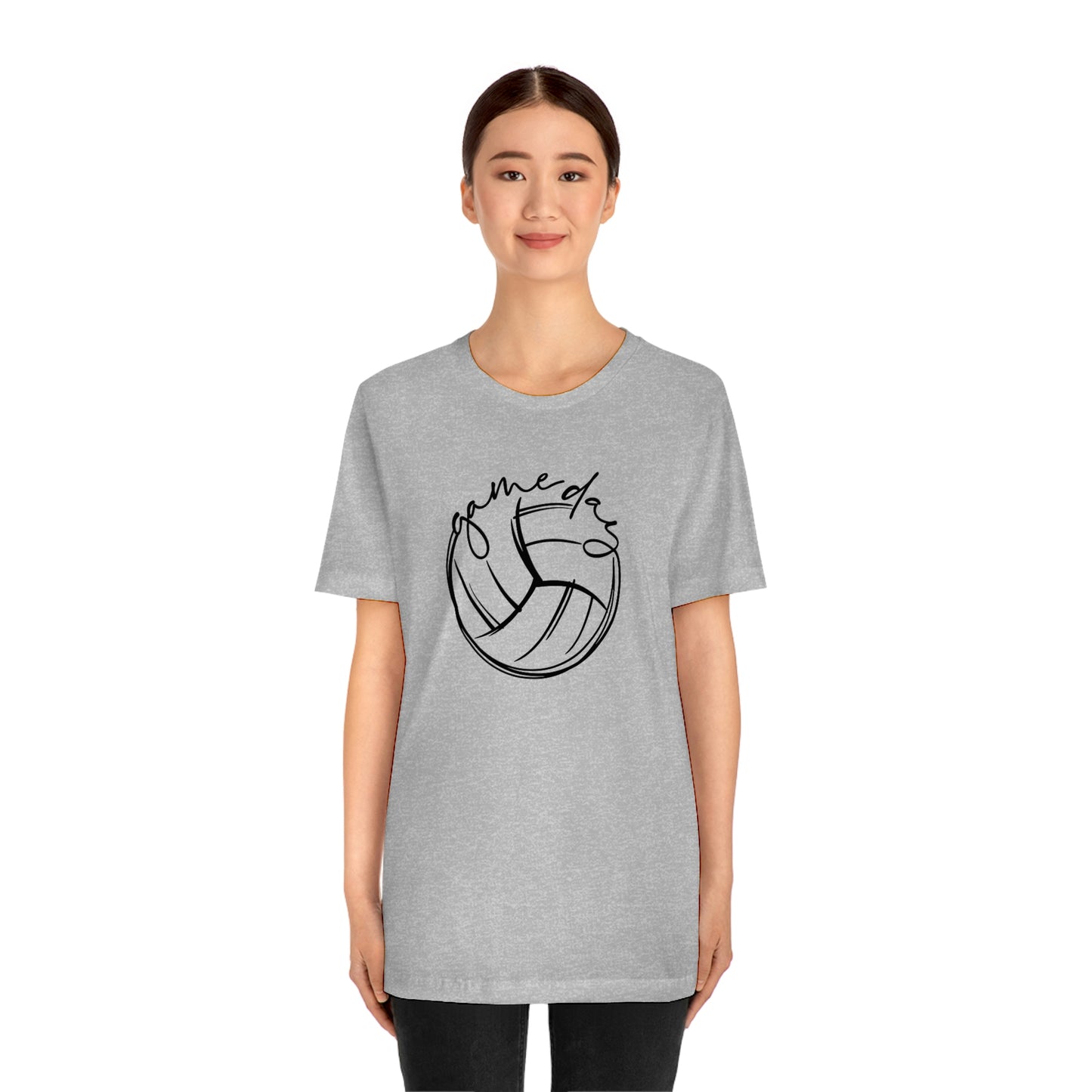 Volleyball Game Day Bella+Canvas 3001 Unisex Jersey Short Sleeve Tee