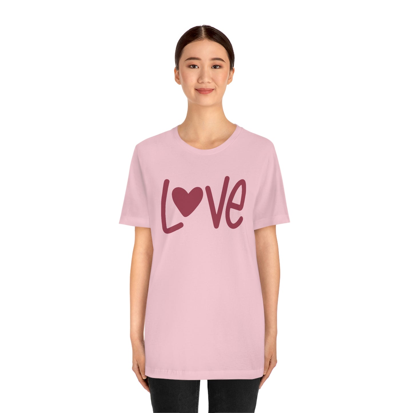 Love Valentine Shirt Unisex Jersey Short Sleeve Tee