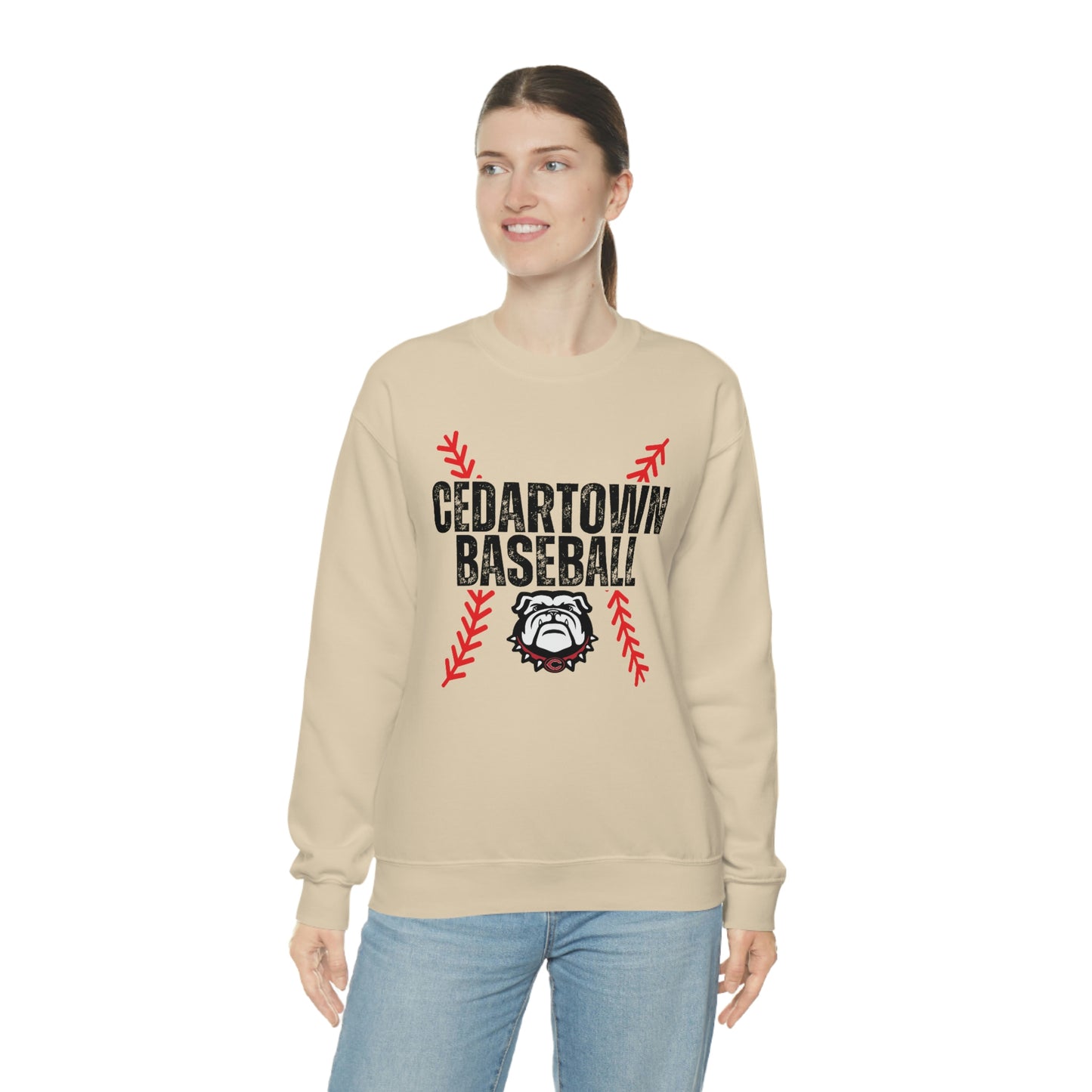 Cedartown Baseball Gildan 18000 Unisex Heavy Blend Crewneck Sweatshirt