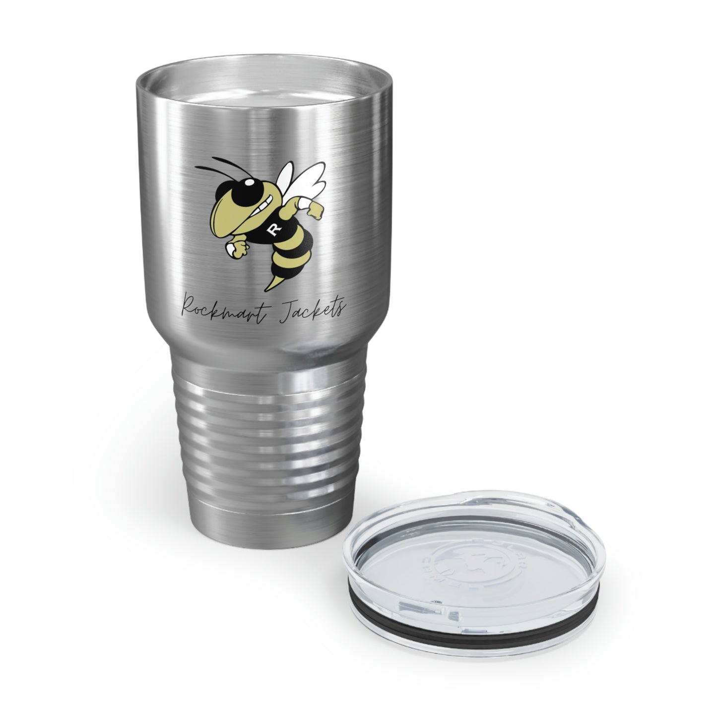 Rockmart Jackets Mascot School Spirit Ringneck Tumbler, 30oz