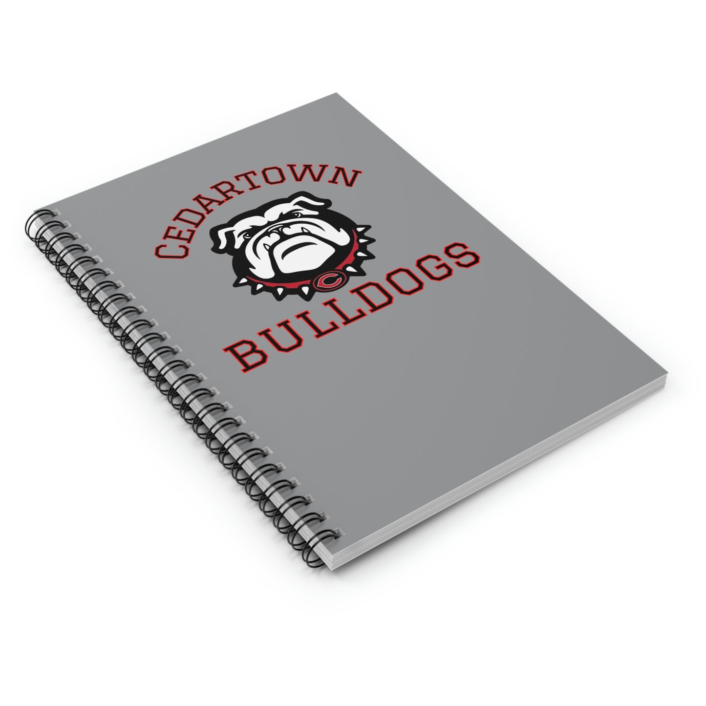 Cedartown Bulldogs Mascot School Spirit Spiral Notebook - Ruled Line