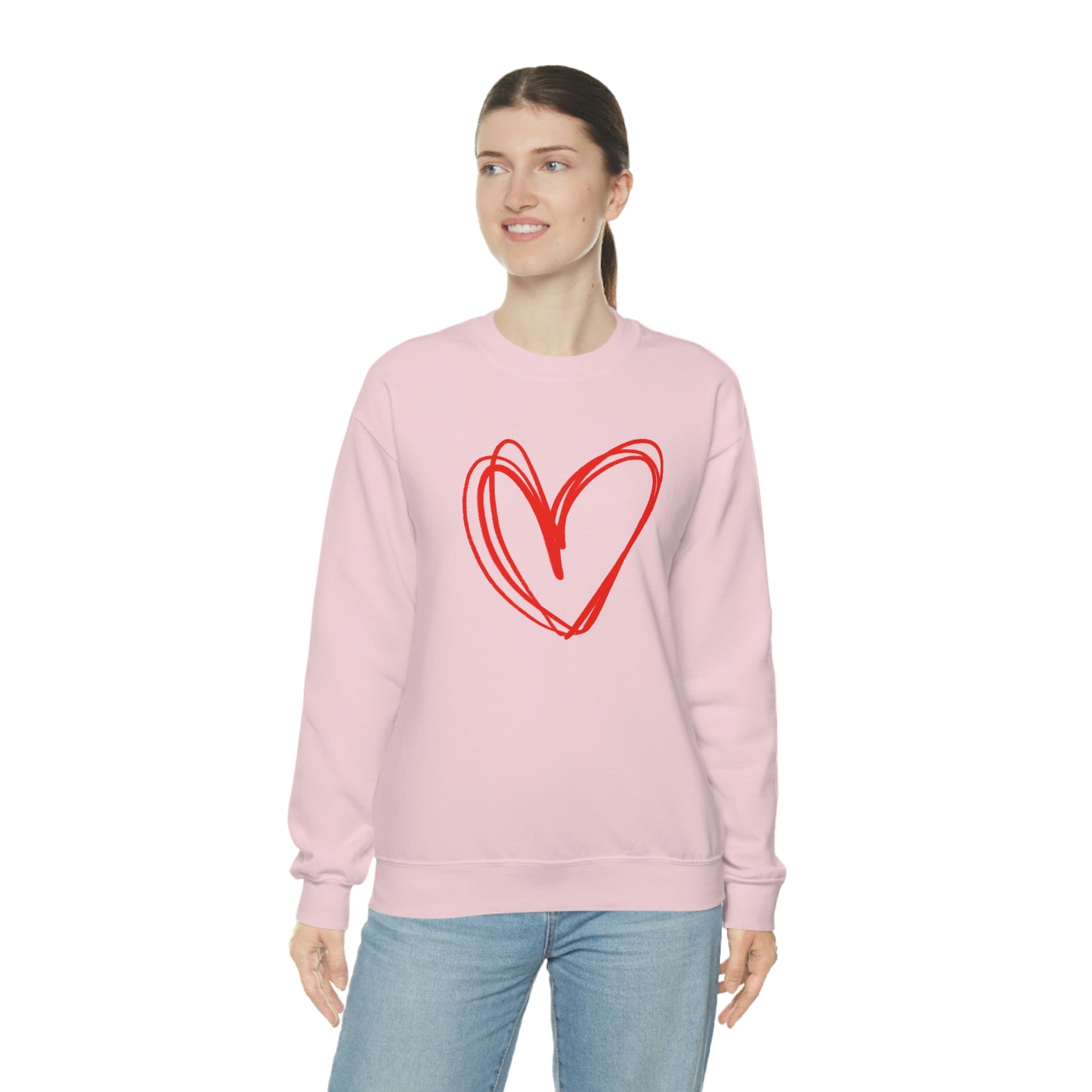 Heart Valentine Women's Unisex Heavy Blend Crewneck Sweatshirt