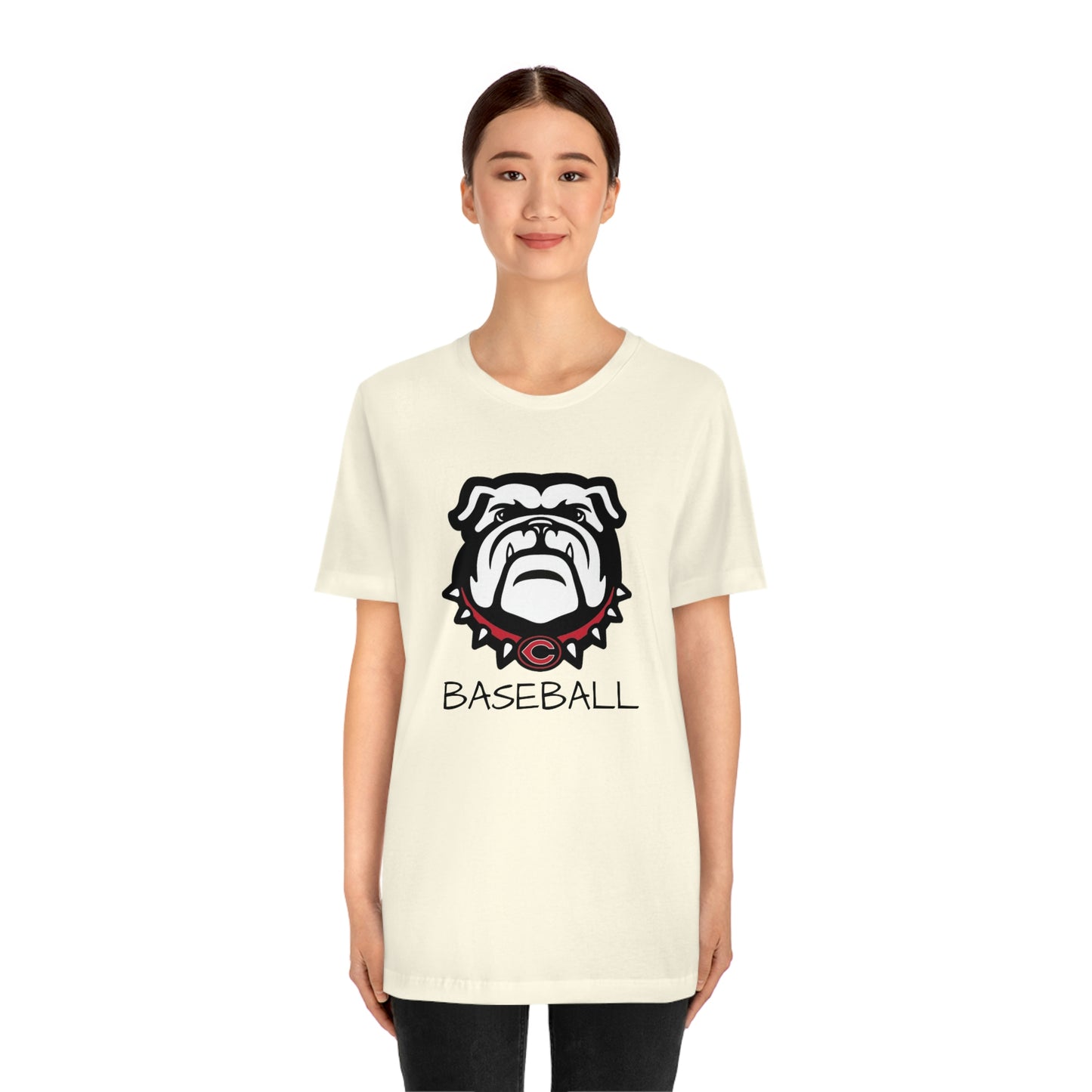 Bulldog Baseball Bella+Canvas 3001 Unisex Jersey Short Sleeve Tee