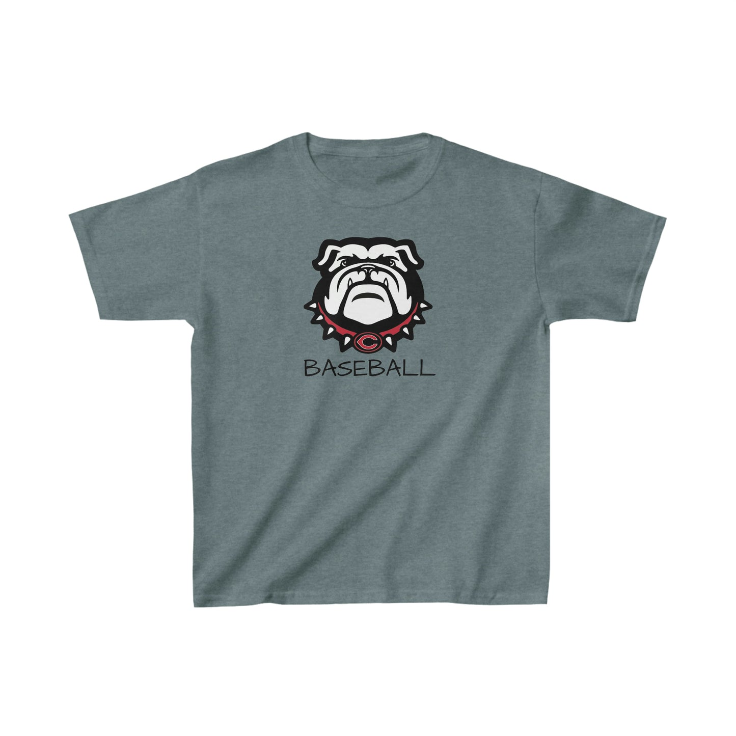 Bulldog Baseball Kids Heavy Cotton Tee