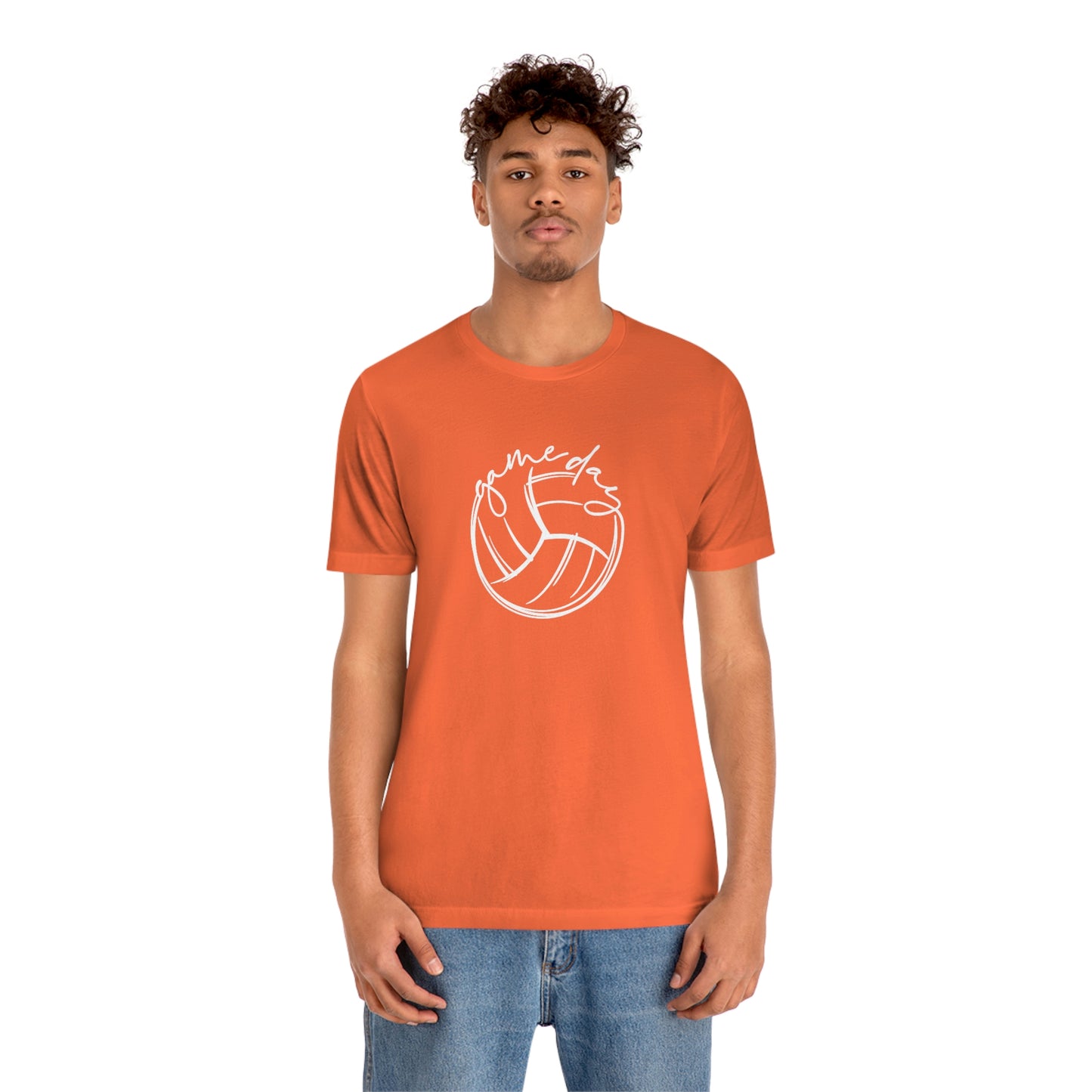 Volleyball Game Day Bella+Canvas 3001 Unisex Jersey Short Sleeve Tee