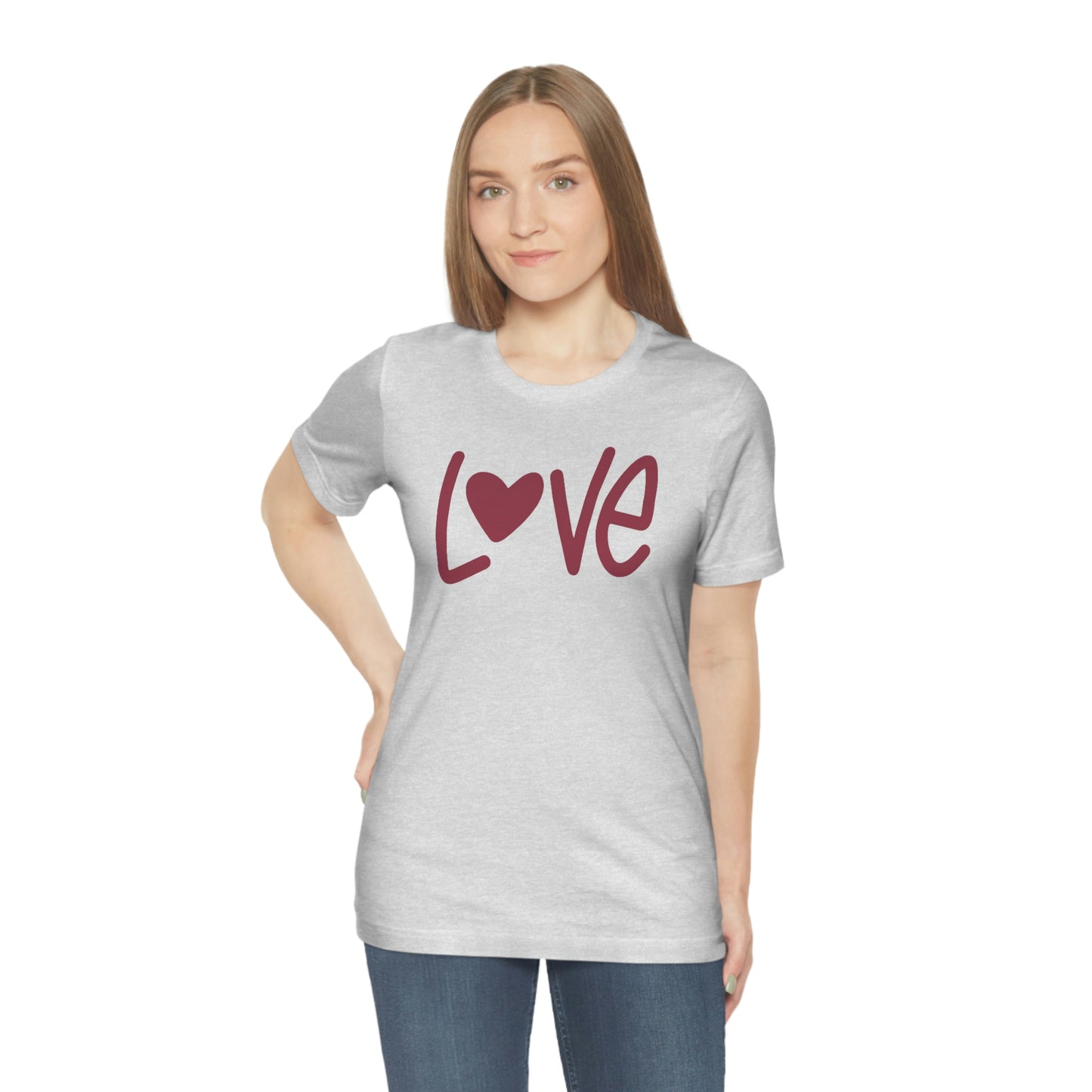 Love Valentine Shirt Unisex Jersey Short Sleeve Tee