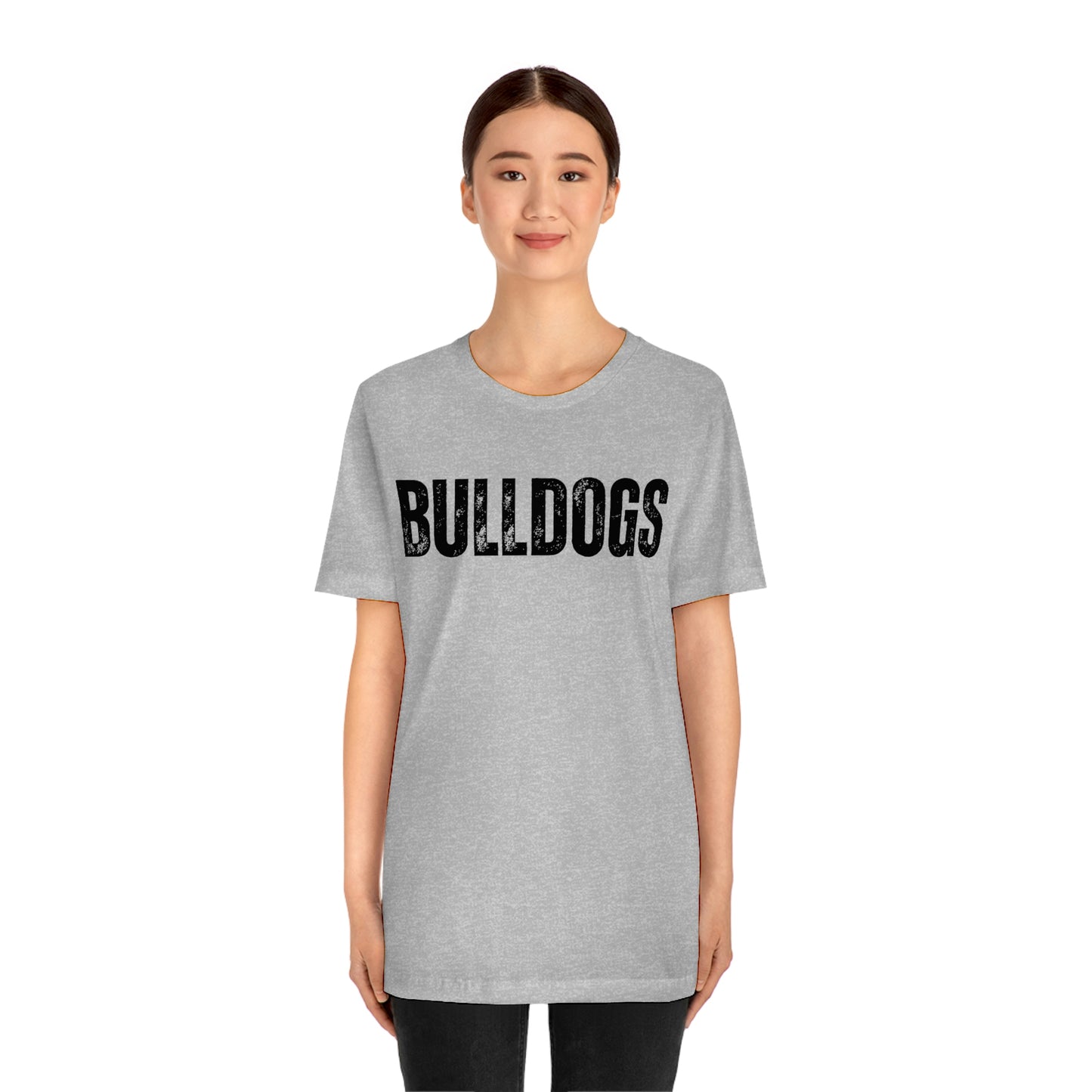 Bulldogs Women's and Men's Unisex Jersey Short Sleeve Tee Bella+Canvas 3001