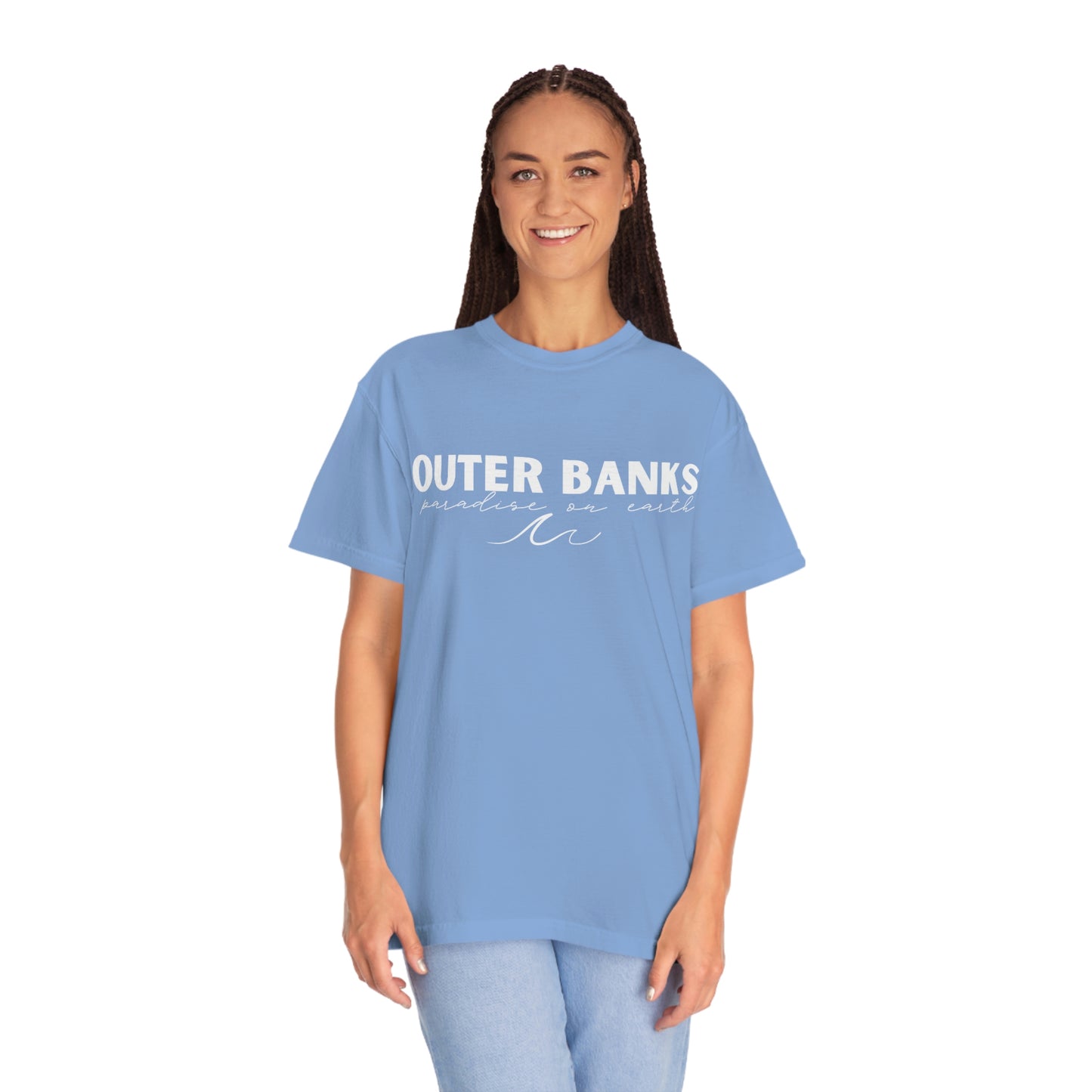 Outer Banks OBX Paradise on Earth Waves Comfort Colors 1717 Unisex Garment-Dyed T-shirt