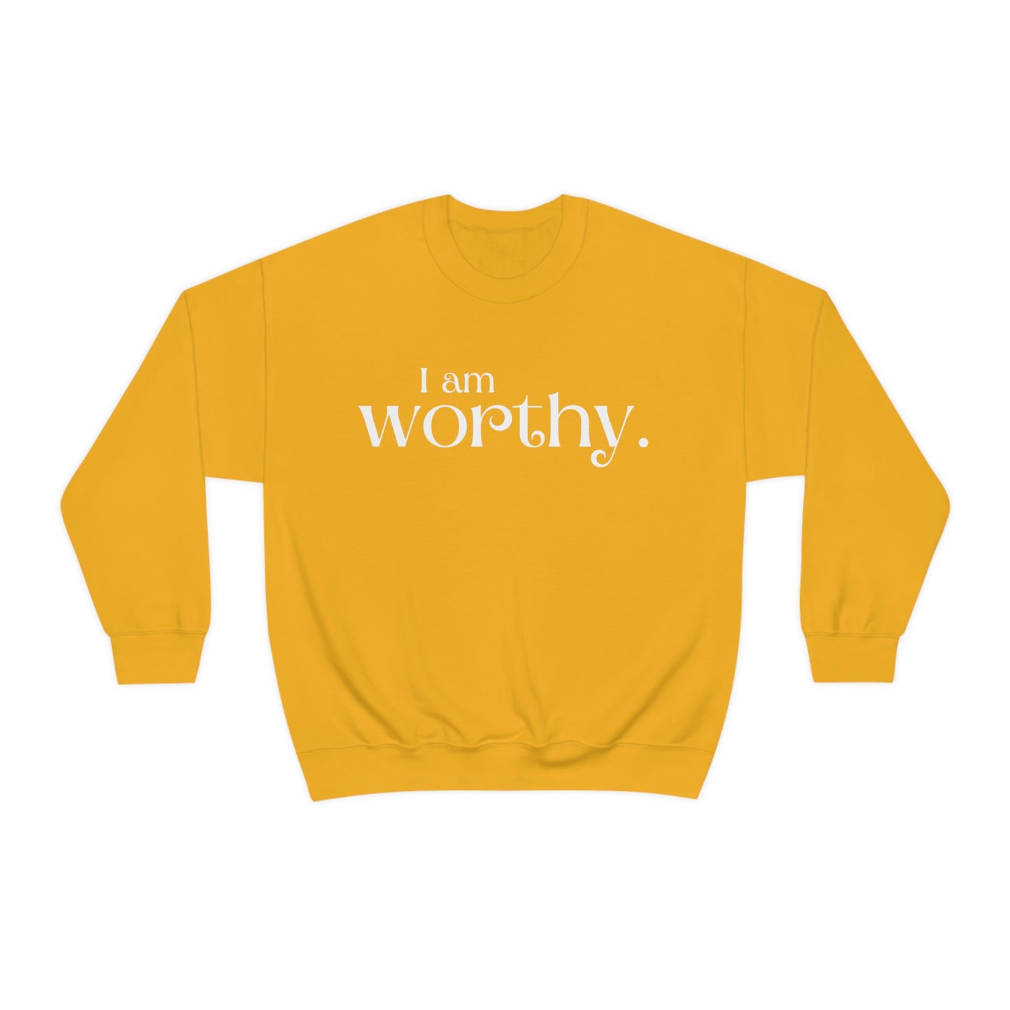 I am worthy Women's affirmation crew neck sweatshirt