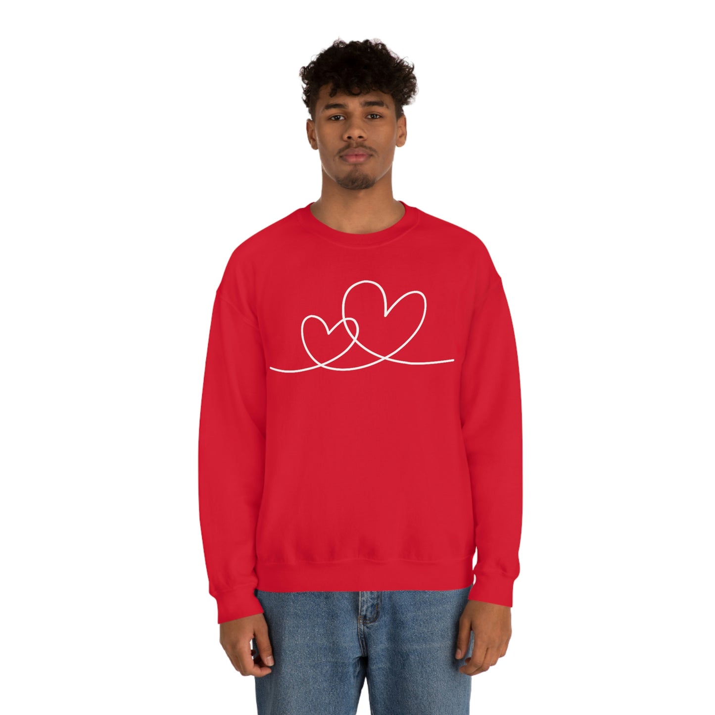 Valentine Hearts Women's Unisex Heavy Blend Crewneck Sweatshirt