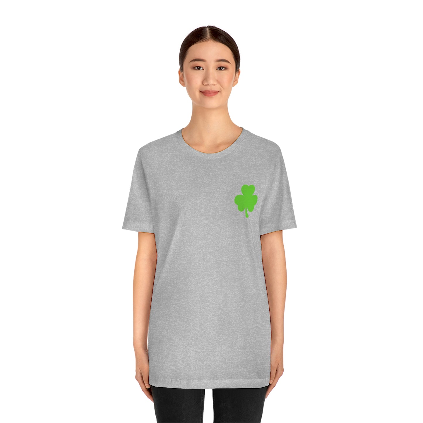 St. Patrick's Day American Flag Bella+Canvas 3001 Unisex Jersey Short Sleeve Tee