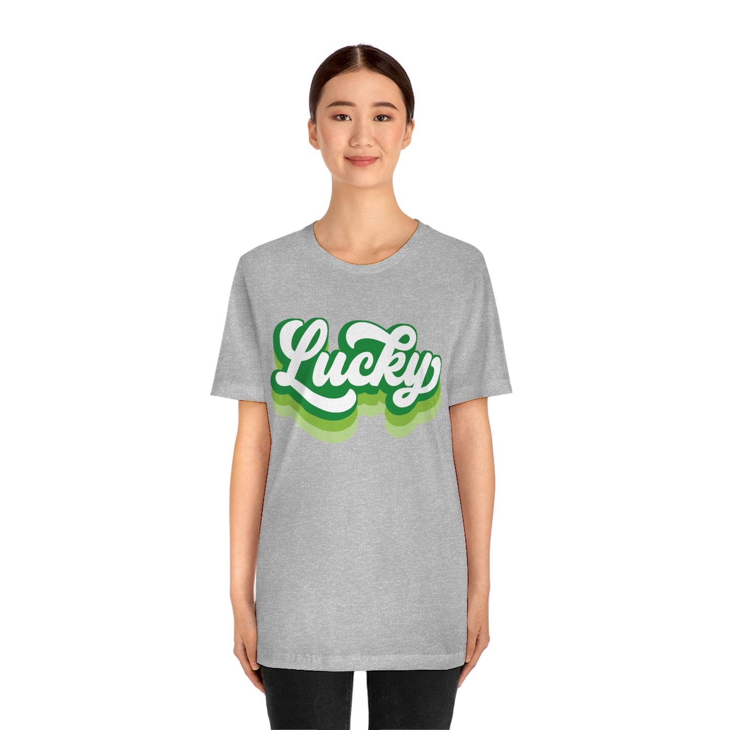 St. Patrick's Day Lucky Bella+Canvas 3001 Unisex Jersey Short Sleeve Tee