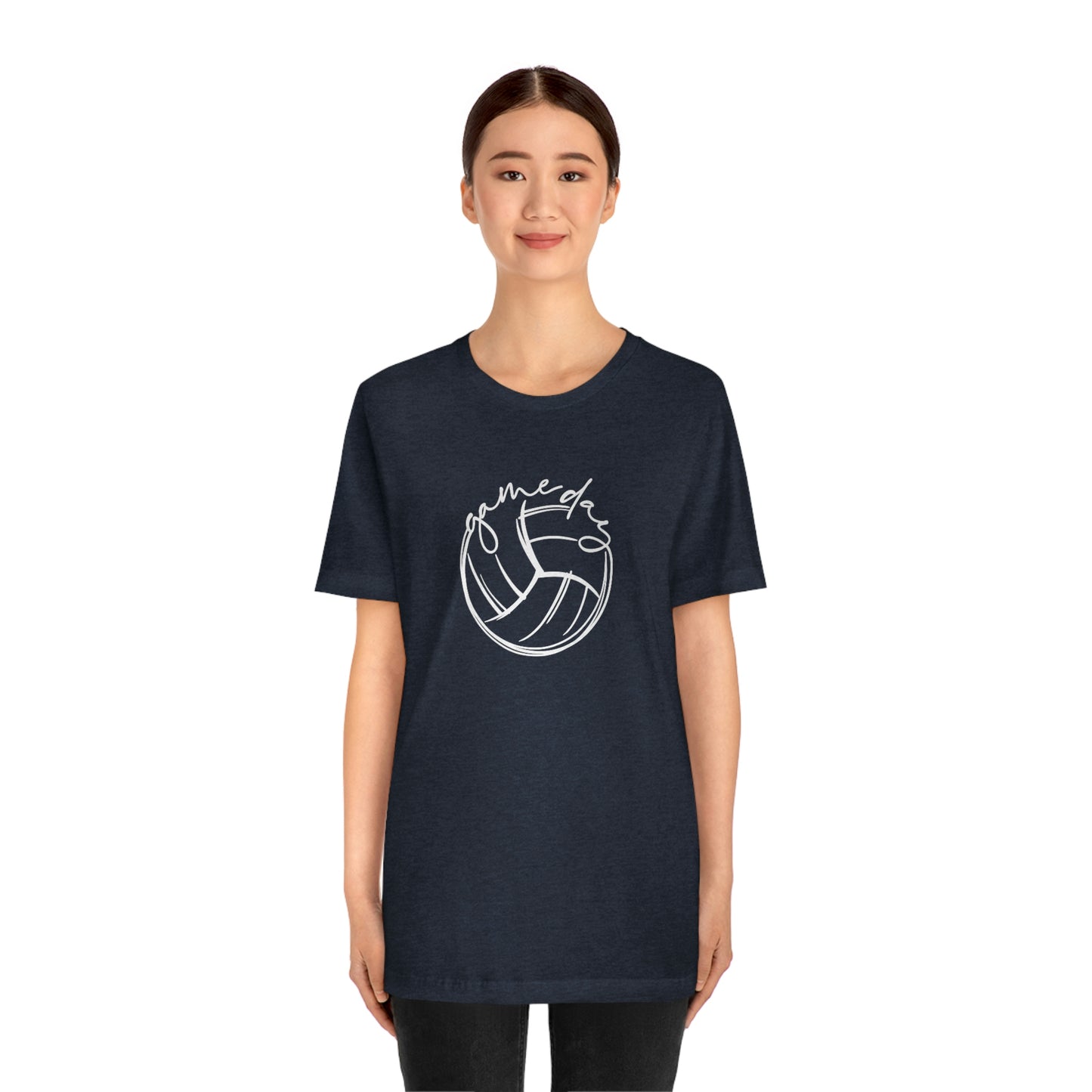 Volleyball Game Day Bella+Canvas 3001 Unisex Jersey Short Sleeve Tee