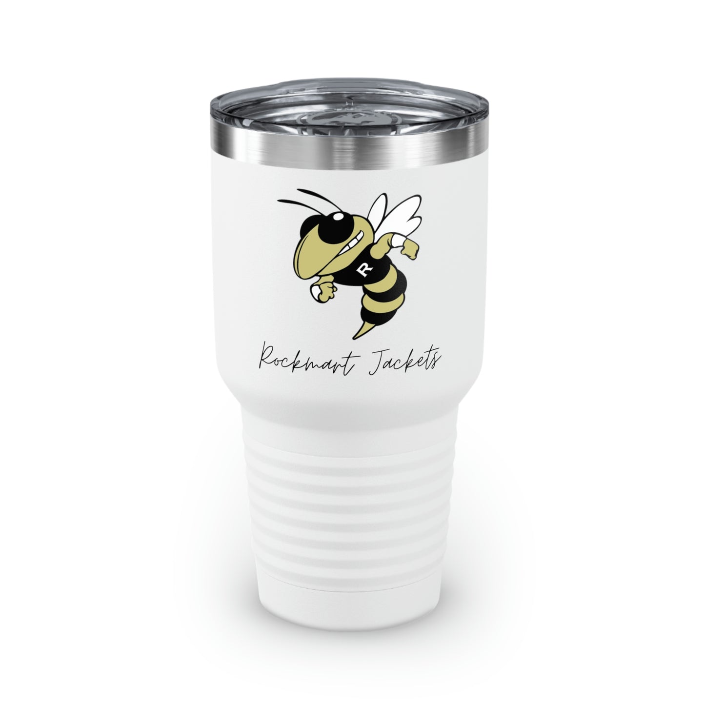 Rockmart Jackets Mascot School Spirit Ringneck Tumbler, 30oz