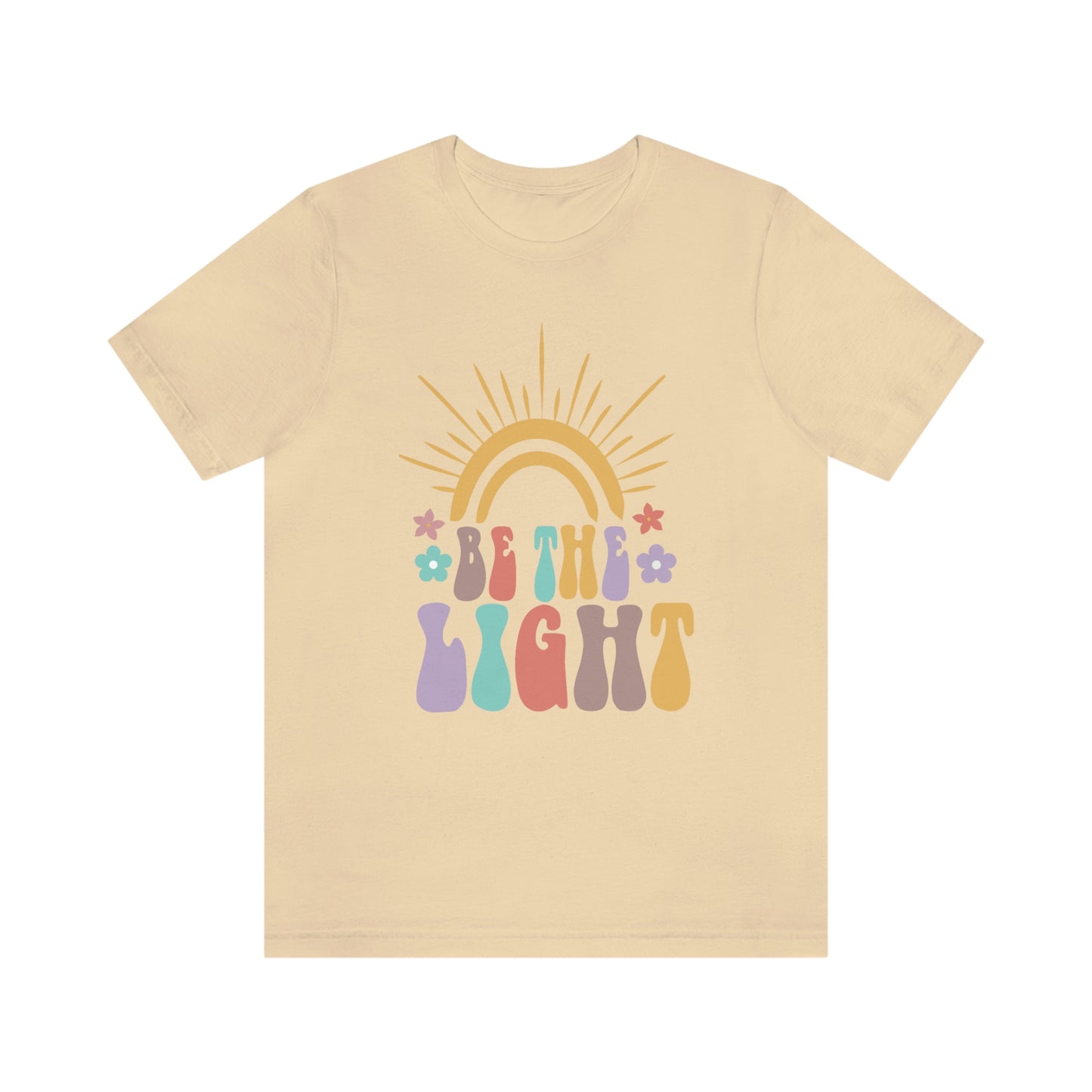 Inspirational Shirt Be The Light Bella+Canvas 3001 Unisex Jersey Short Sleeve Tee