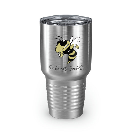 Rockmart Jackets Mascot School Spirit Ringneck Tumbler, 30oz