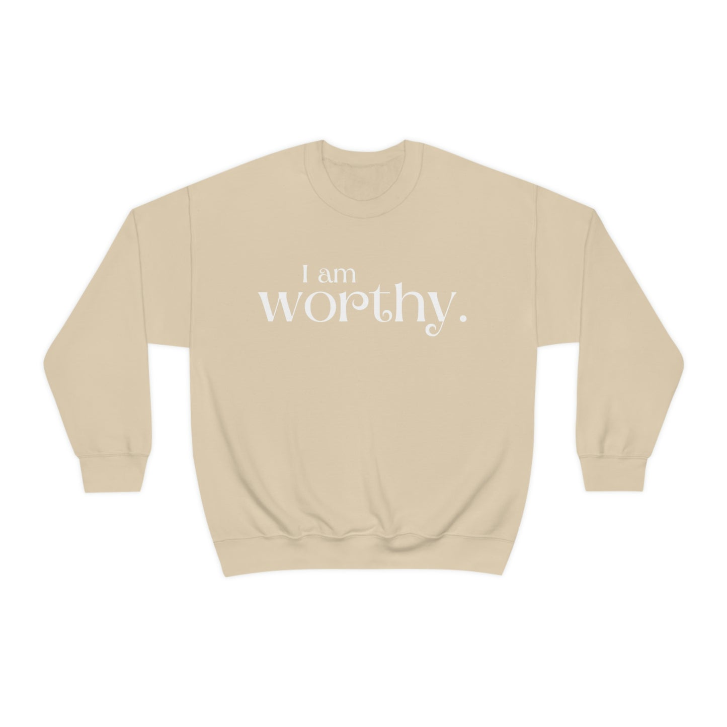 I am worthy Women's affirmation crew neck sweatshirt