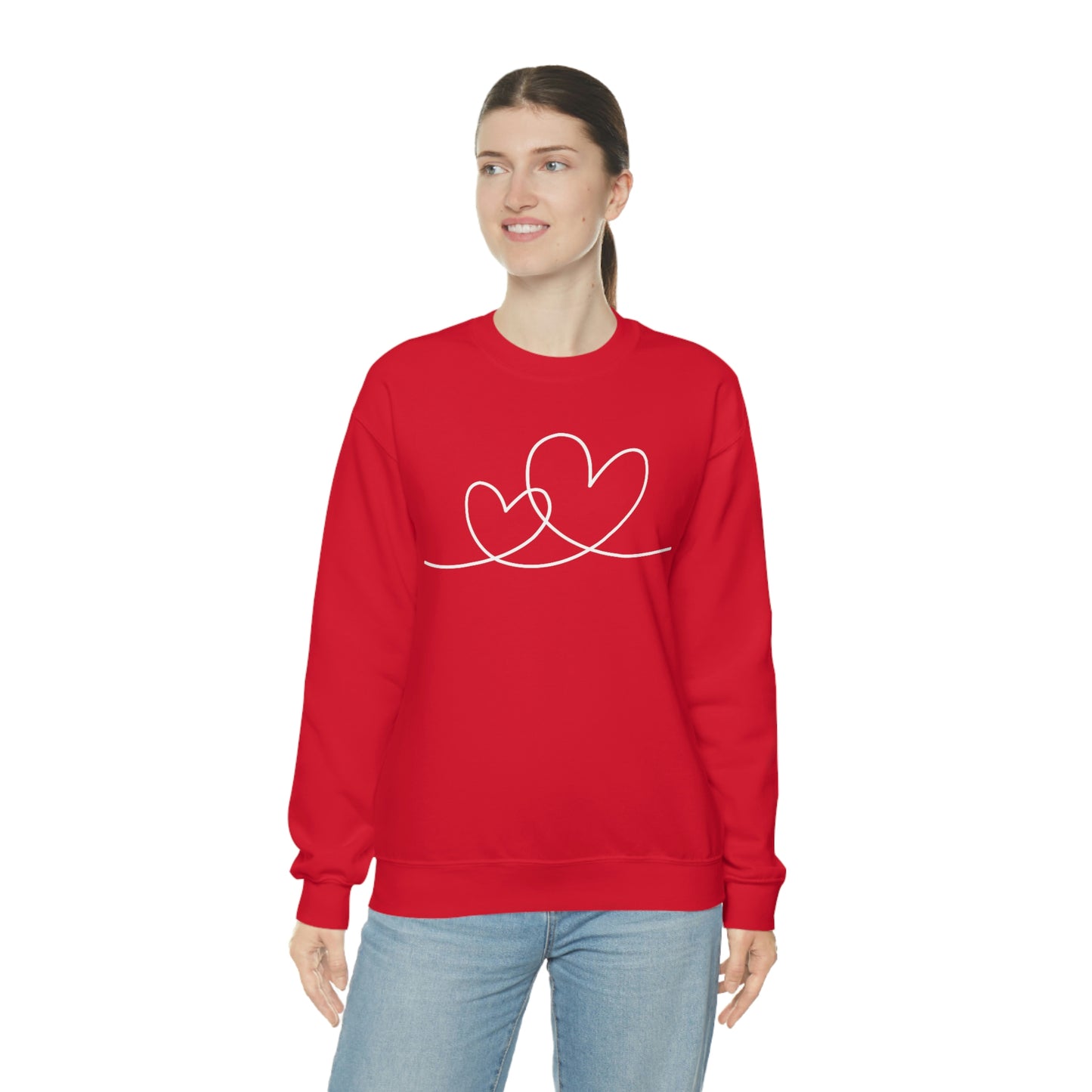 Valentine Hearts Women's Unisex Heavy Blend Crewneck Sweatshirt