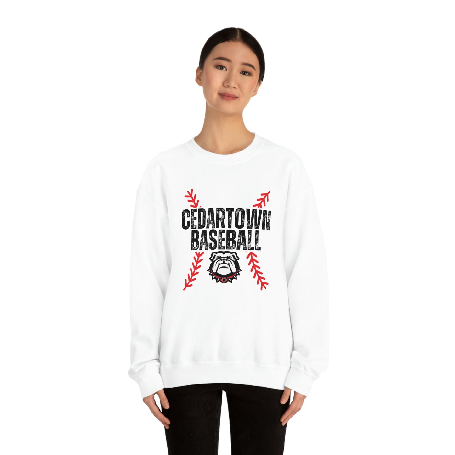 Cedartown Baseball Gildan 18000 Unisex Heavy Blend Crewneck Sweatshirt