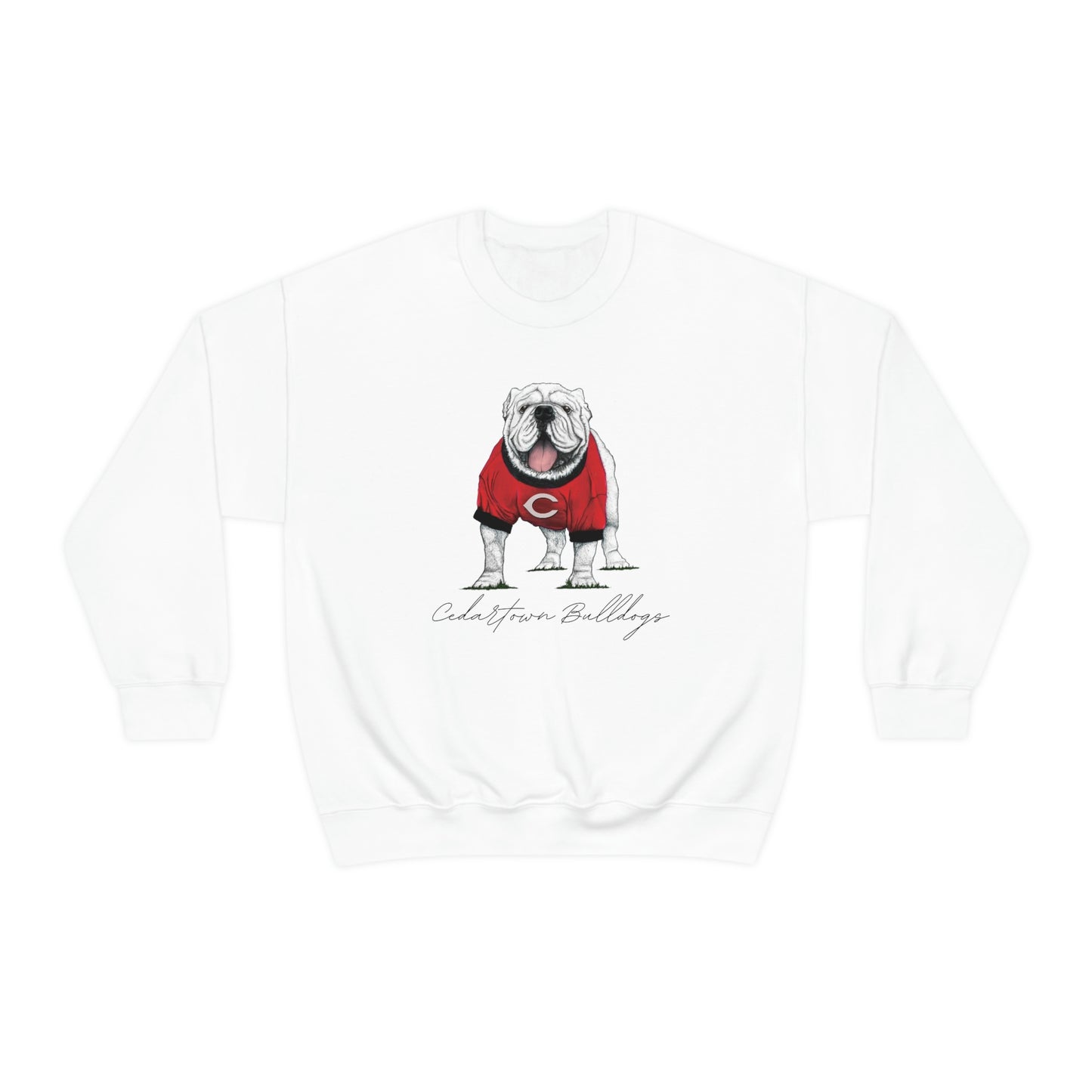 Cedartown Bulldogs Gildan 18000 Unisex Heavy Blend Crewneck Sweatshirt