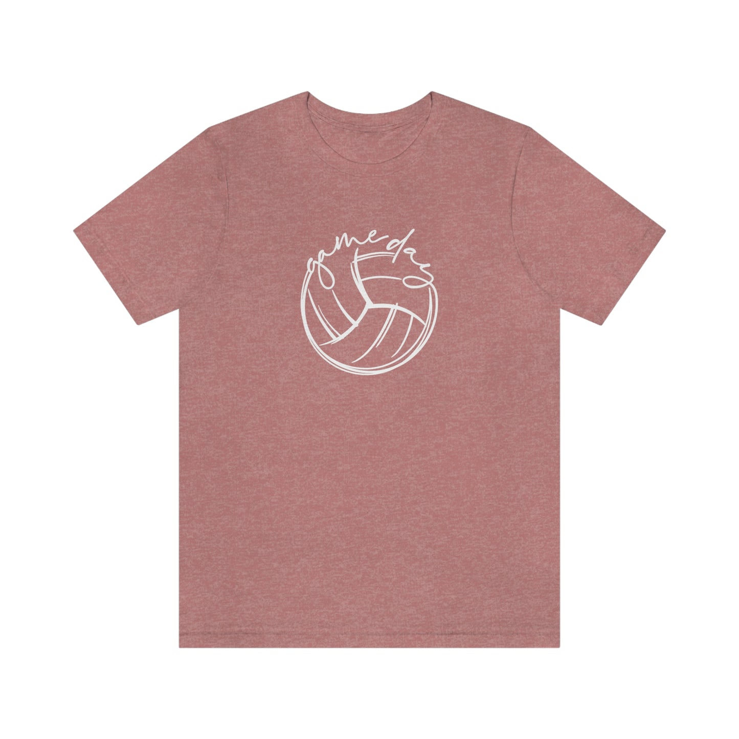 Volleyball Game Day Bella+Canvas 3001 Unisex Jersey Short Sleeve Tee