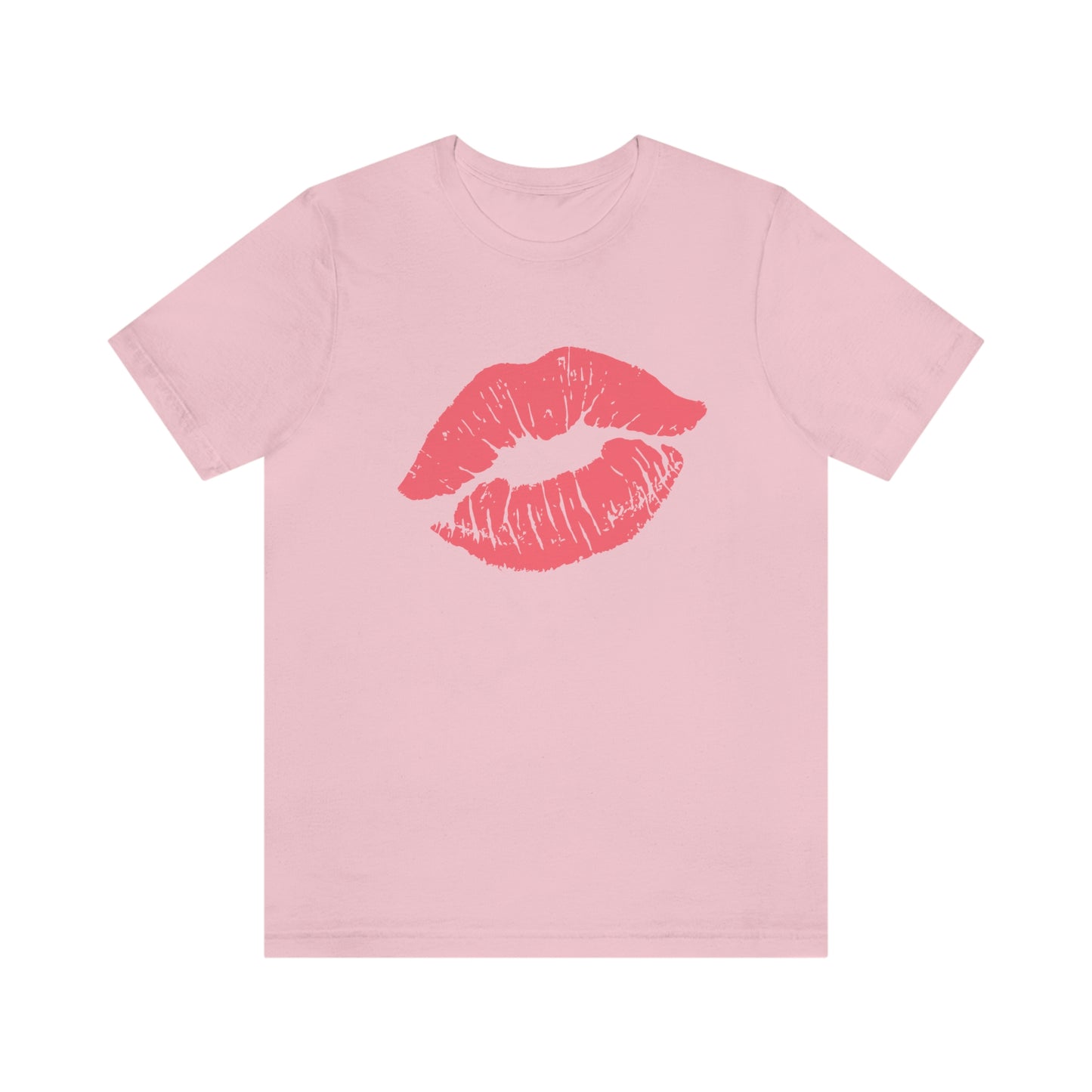 Valentine Kissy Lips Unisex Jersey Short Sleeve Tee