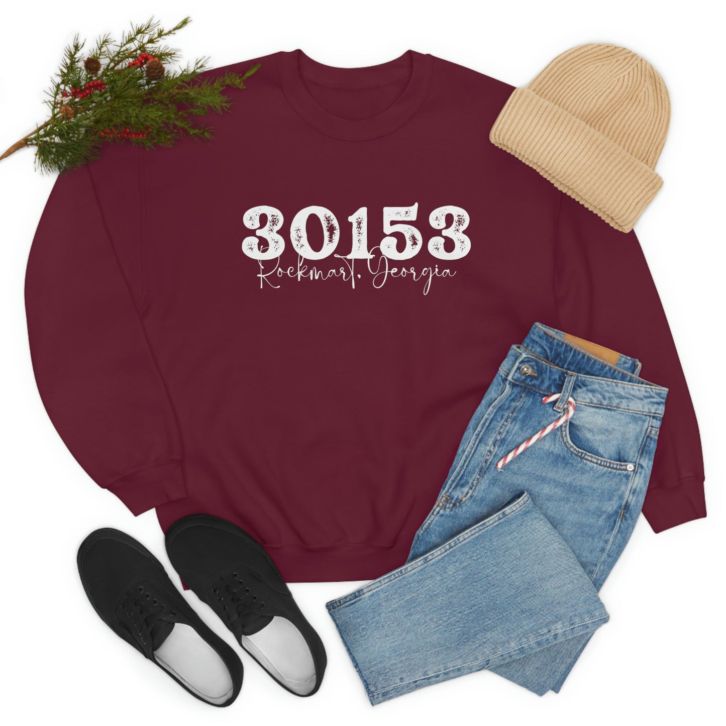 30153 Hometown Sweatshirt Unisex Heavy Blend Crewneck Sweatshirt