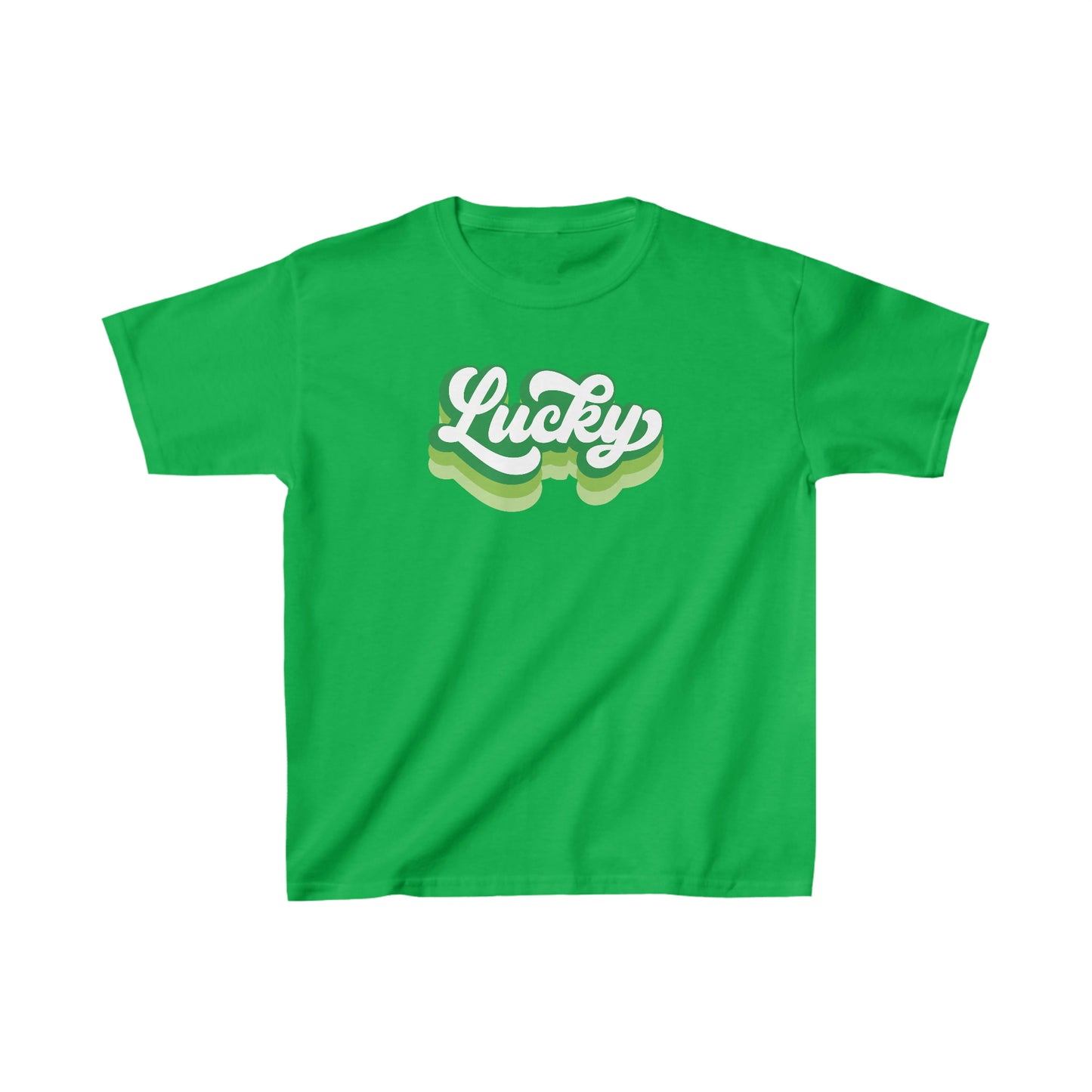 St. Patrick's Day Kids Lucky Gildan Kids Heavy Cotton Tee