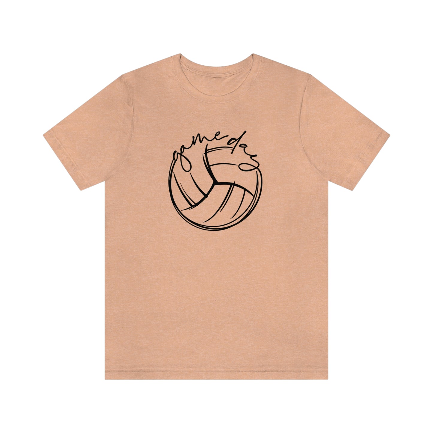 Volleyball Game Day Bella+Canvas 3001 Unisex Jersey Short Sleeve Tee