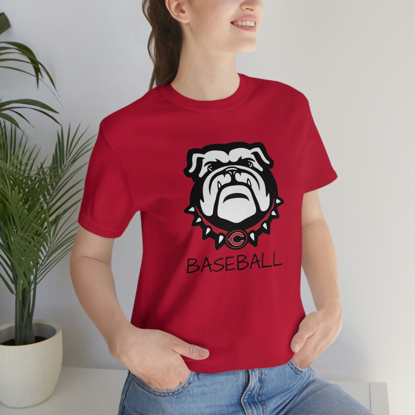 Bulldog Baseball Bella+Canvas 3001 Unisex Jersey Short Sleeve Tee