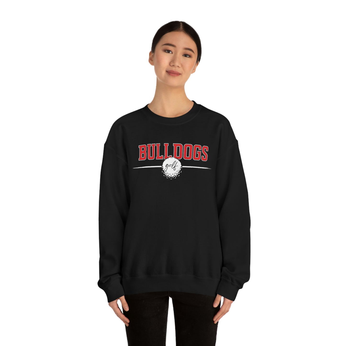 Cedartown Bulldogs Golf Gildan 18000 Unisex Heavy Blend Crewneck Sweatshirt