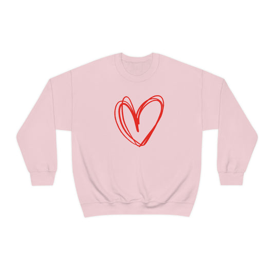 Heart Valentine Women's Unisex Heavy Blend Crewneck Sweatshirt