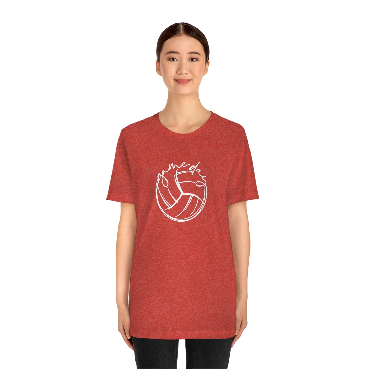 Volleyball Game Day Bella+Canvas 3001 Unisex Jersey Short Sleeve Tee