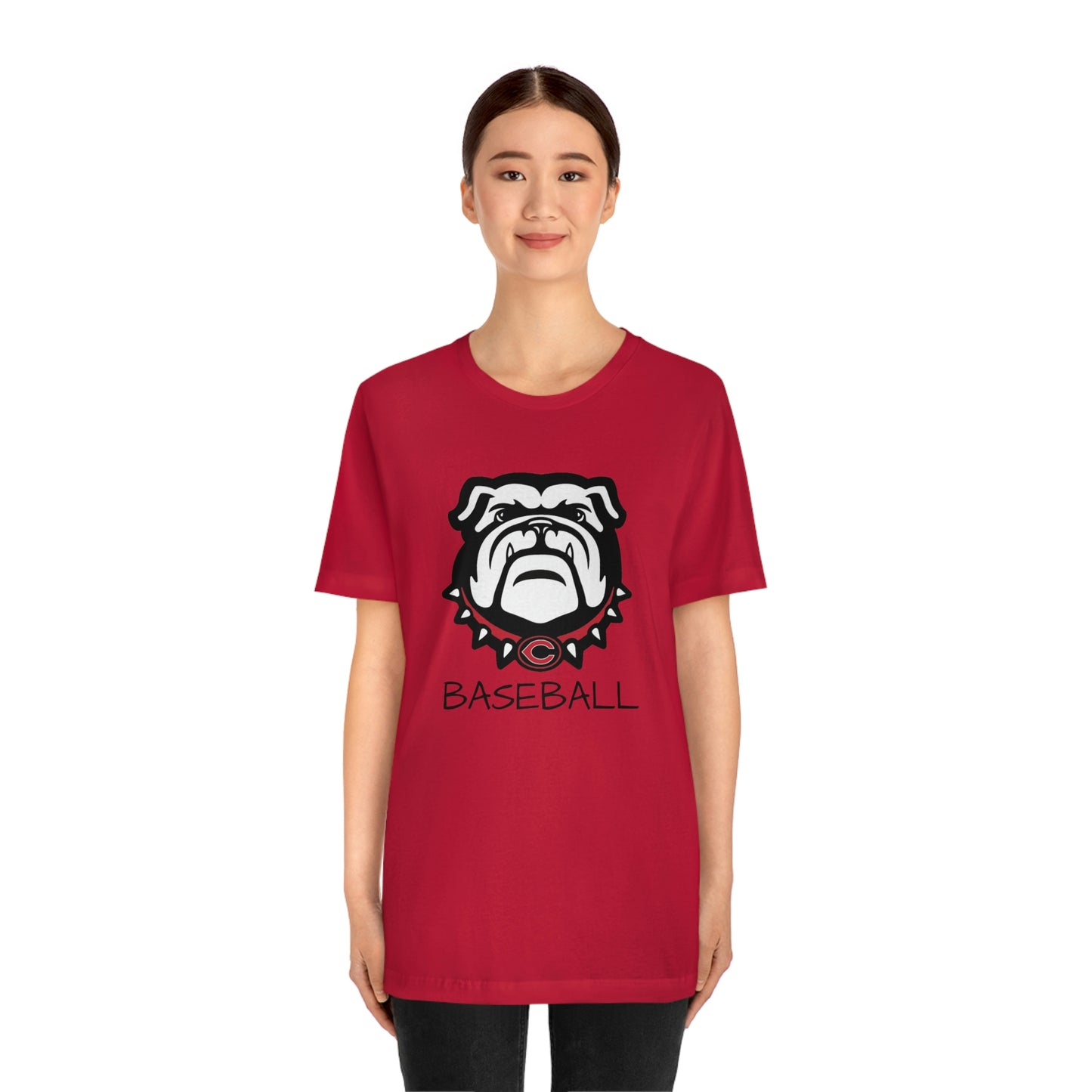 Bulldog Baseball Bella+Canvas 3001 Unisex Jersey Short Sleeve Tee